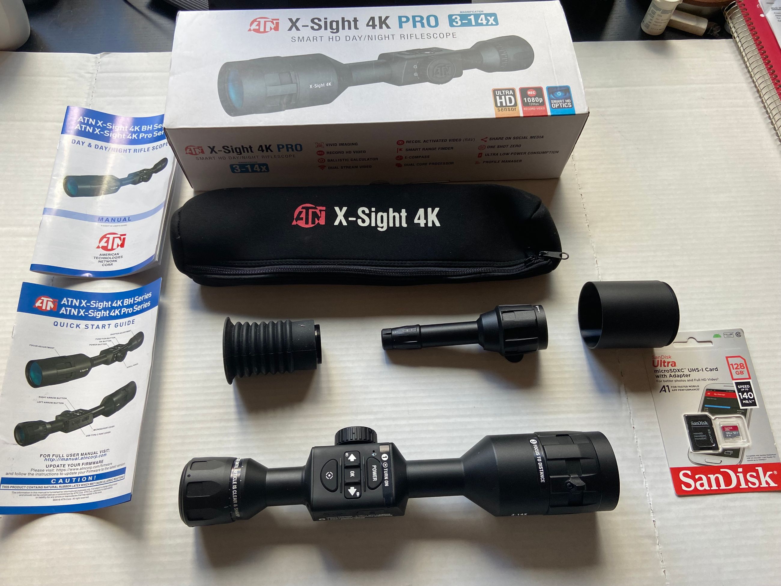 Photo of FOR SALE: ATN X-Sight 4K Pro 3–14x– Like New, Used Once + New 128GB Card