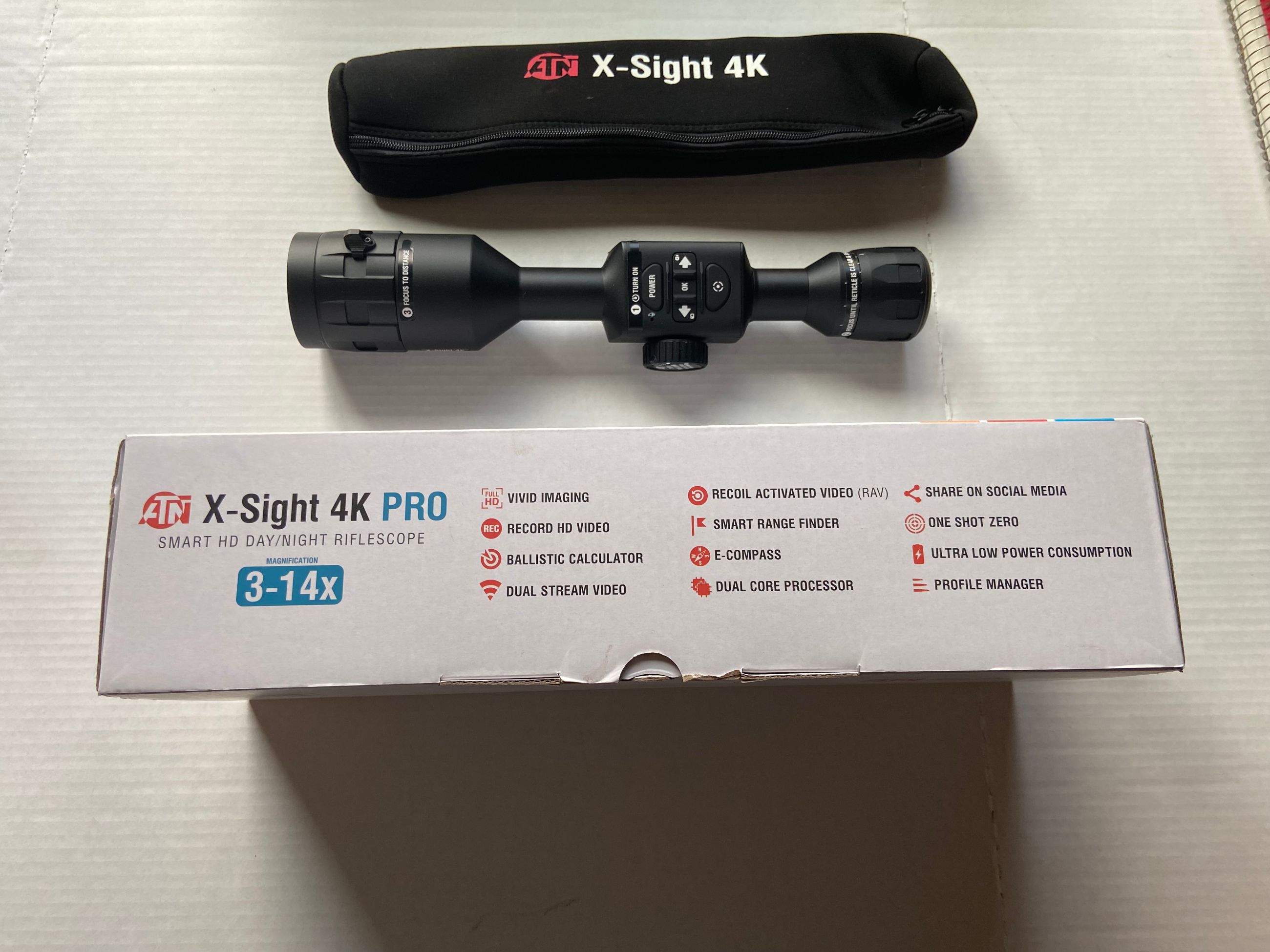Photo of FOR SALE: ATN X-Sight 4K Pro 3–14x– Like New, Used Once + New 128GB Card