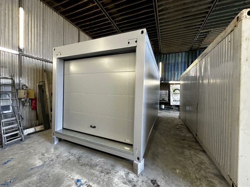 Photo of 3x6 OFFICE CONTAINER GARAGE WITH ELECTRIC GATE