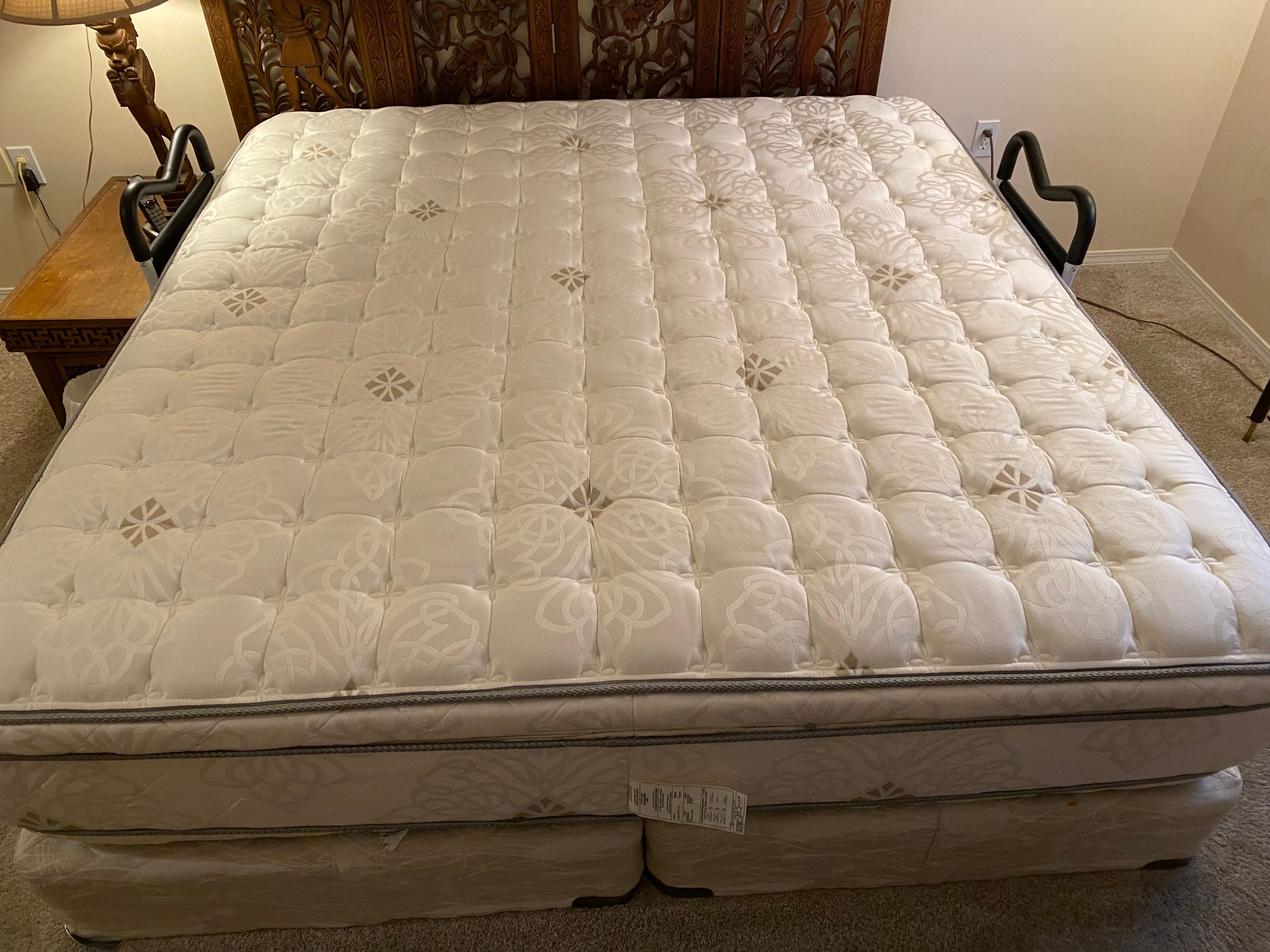 Photo of King Size Mattress with Split box spring
