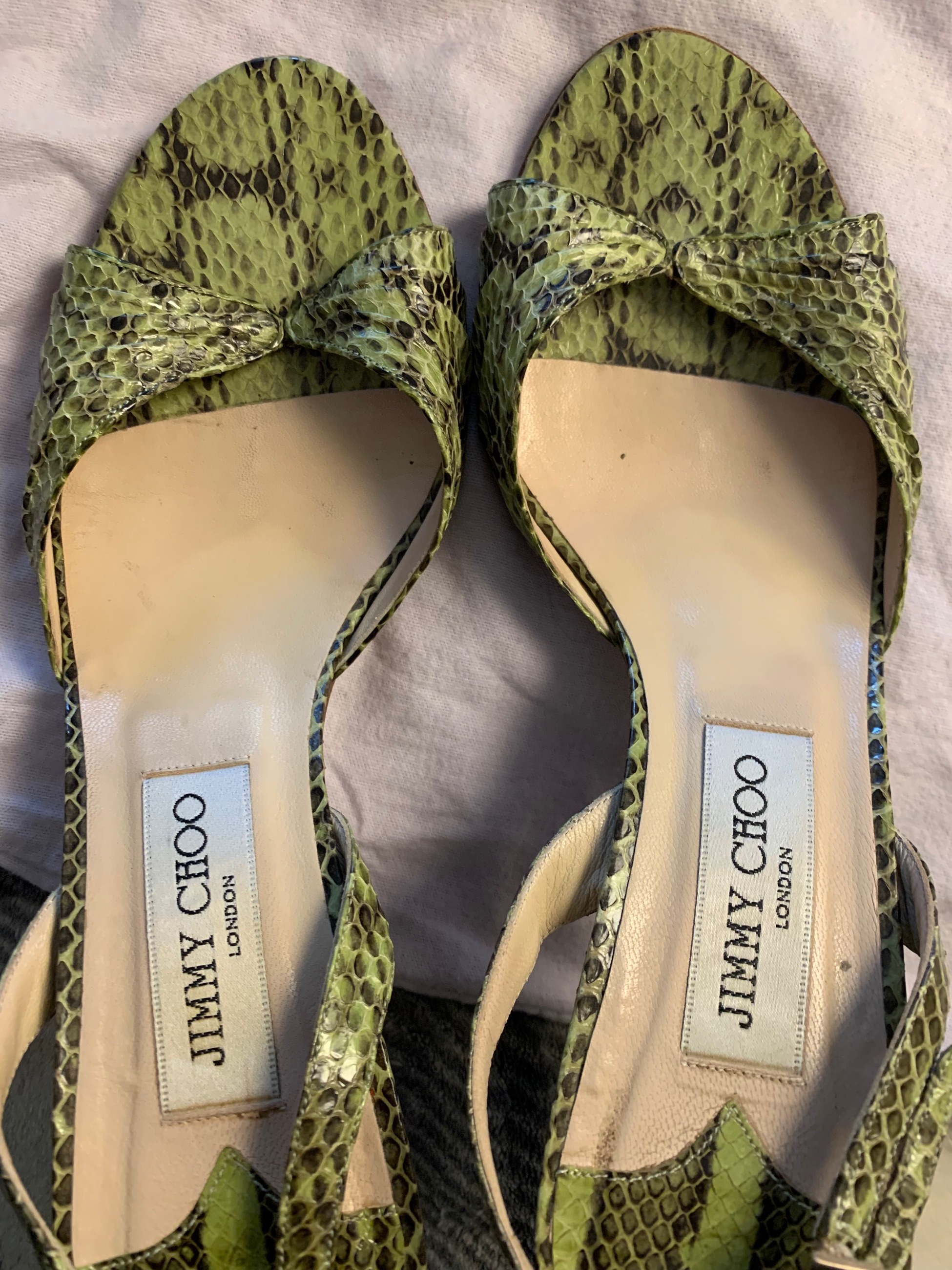 Photo of Authentic JIMMY CHOO snake skin shoes