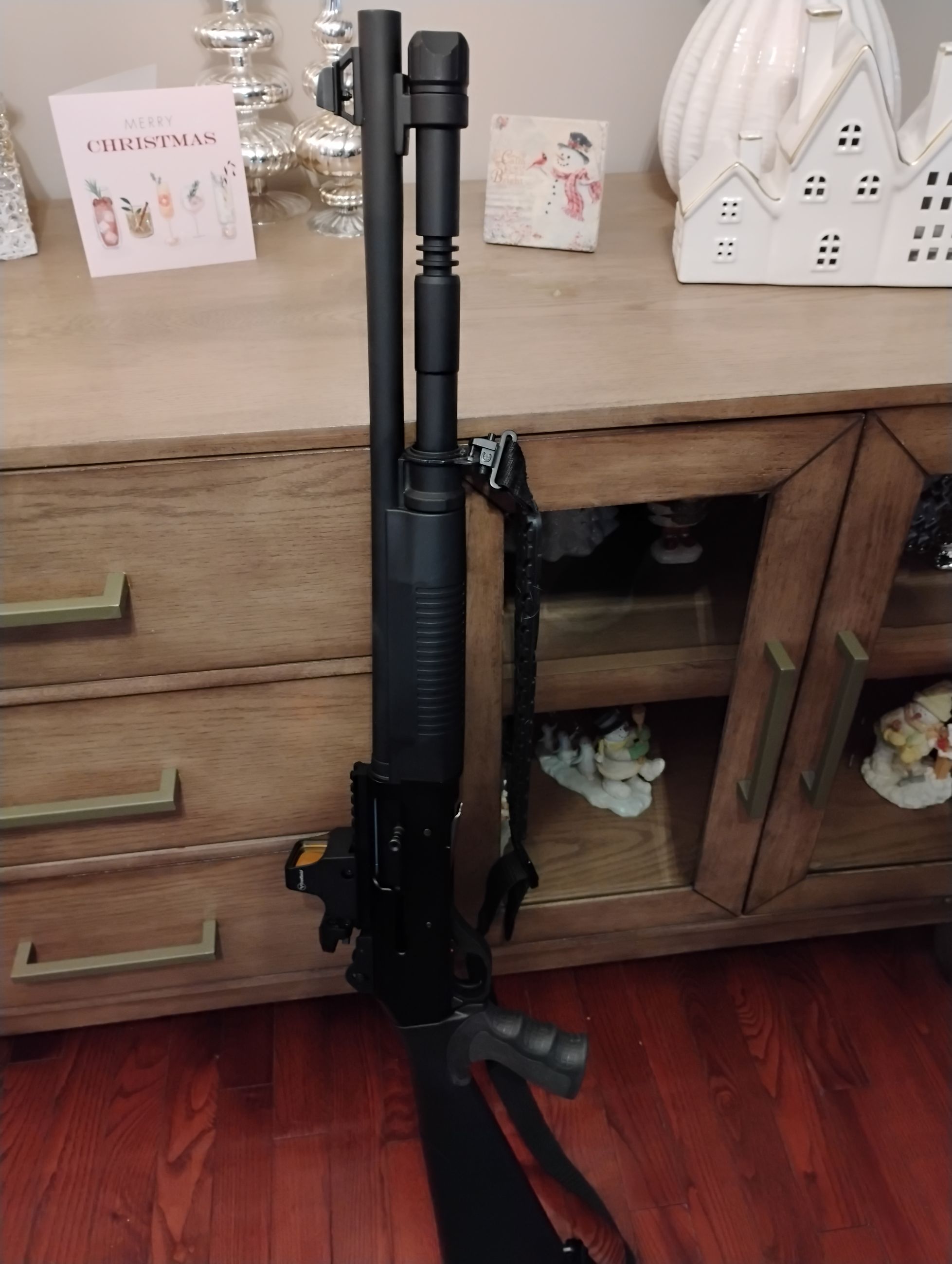 Photo of BRAND NEW TAC 12 SEMI AUTO 12 GAUGE, C/W HOLOGRAPHIC SIGHT. 