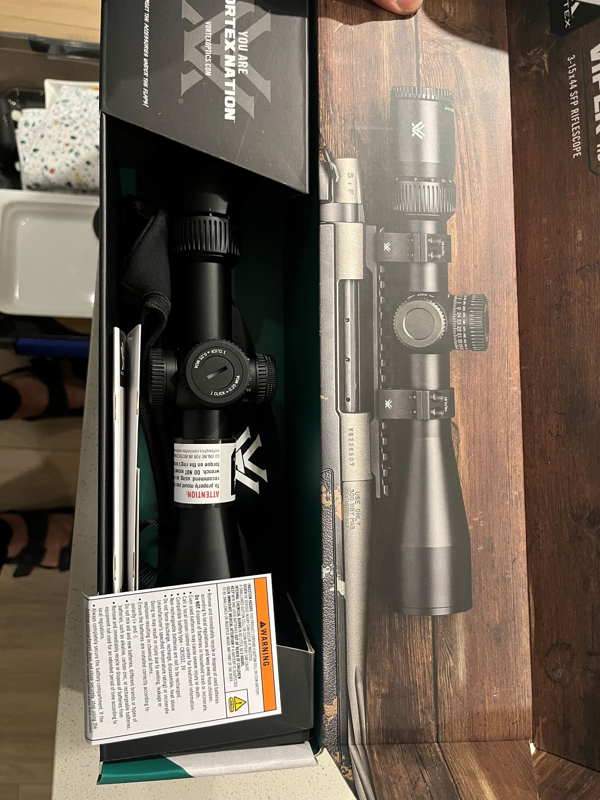 Rifle and Scope (30-06 Sako 85 Hunter with Vortex Viper 3-15 x 44 SFP) - 9 - 1765903306069_Scope#3