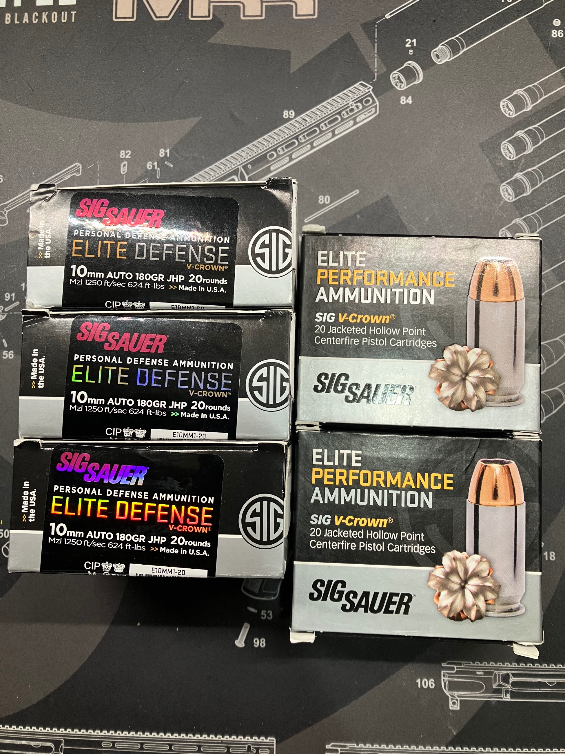 Photo of 10mm Auto Sig Sauer V Crown Ammo 