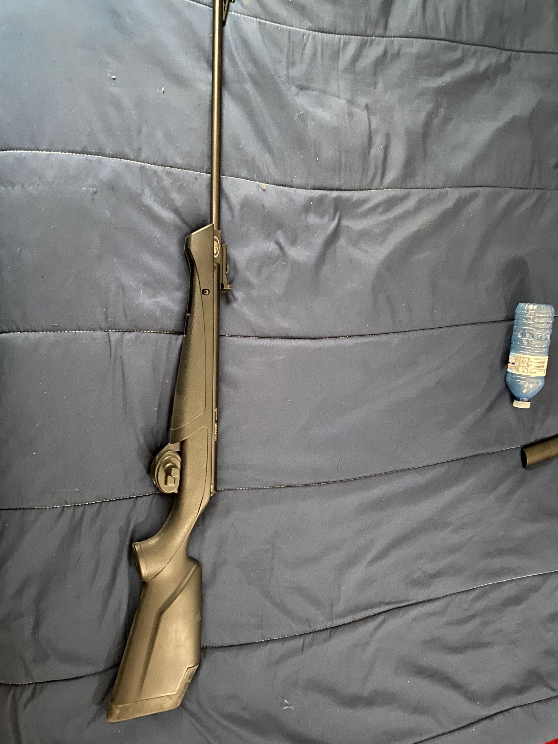 Photo of Remington 870 with nighthawk stock + Crosman shockwave nitro piston 