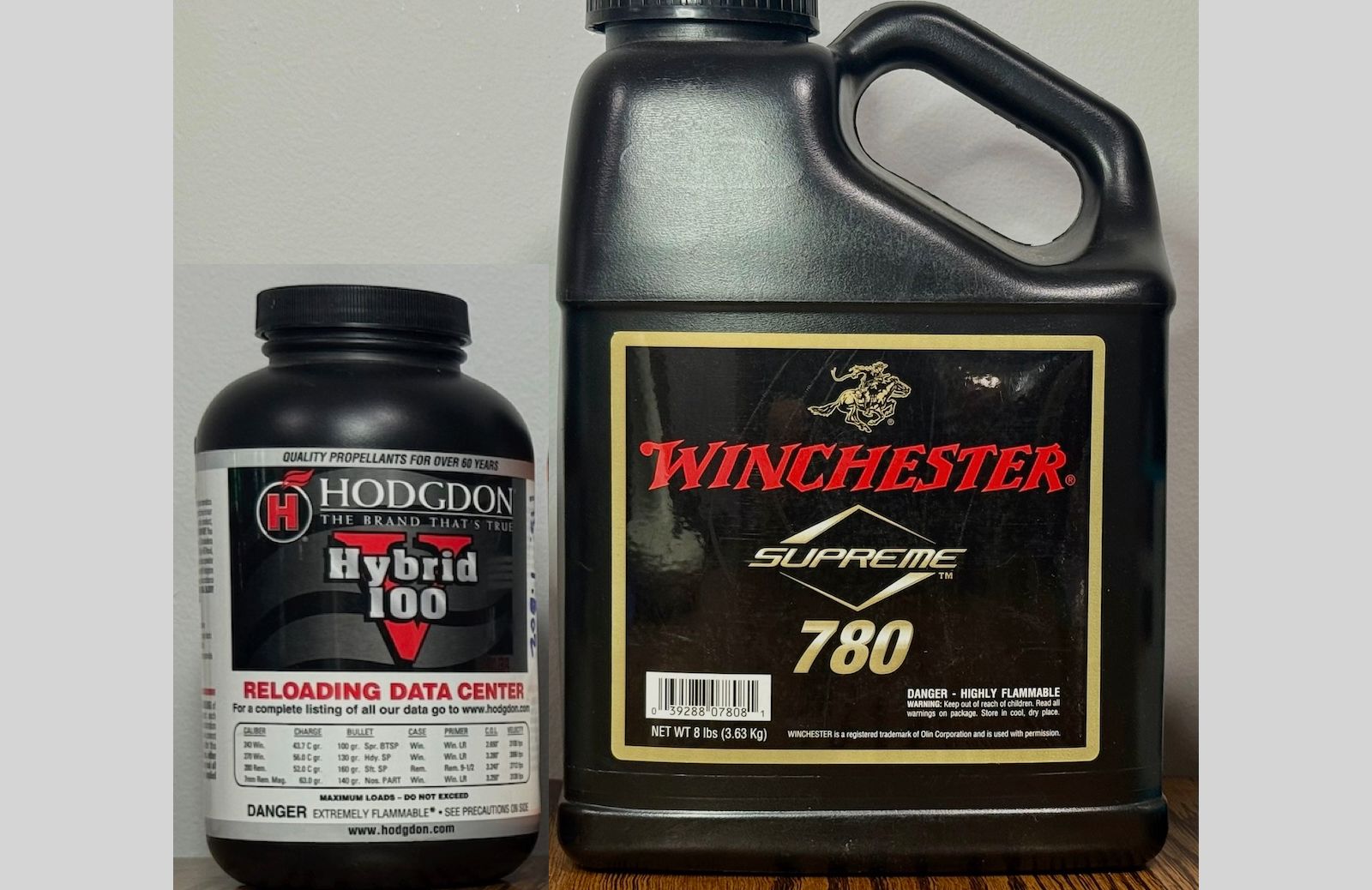 Photo of Various Smokeless Powders