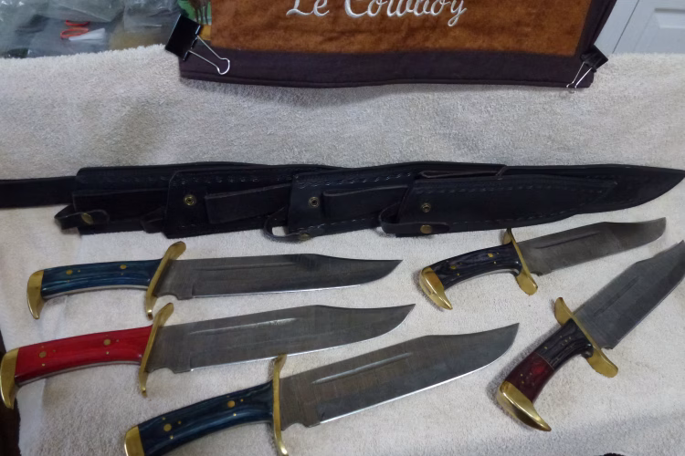 Photo of ***NEW***DAMASCUS KNIVES WITH 10-inch BLADE***