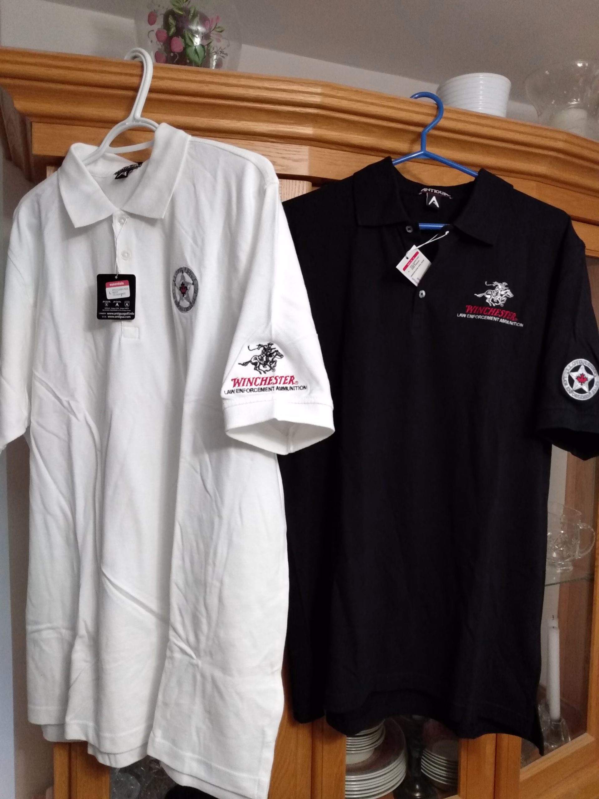 Photo of ***NEW WINCHESTER POLO SHIRT**LARGE+X-LARGE made wide***WHITE;25$**BLACK;35$***