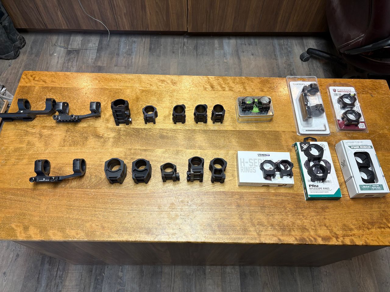 Photo of Various Rings and Mounts
