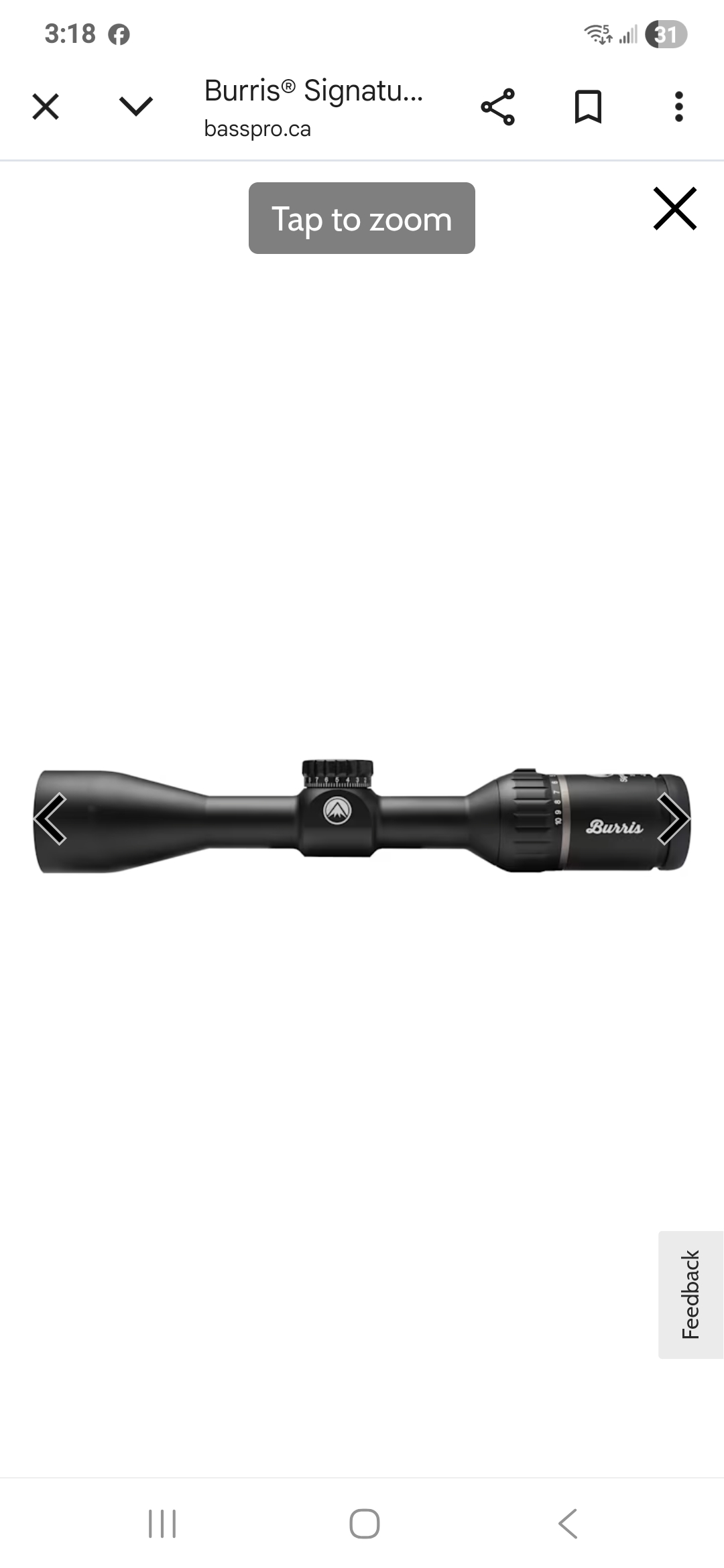 Photo of WTB Burris Signature hd 3-15x44 
