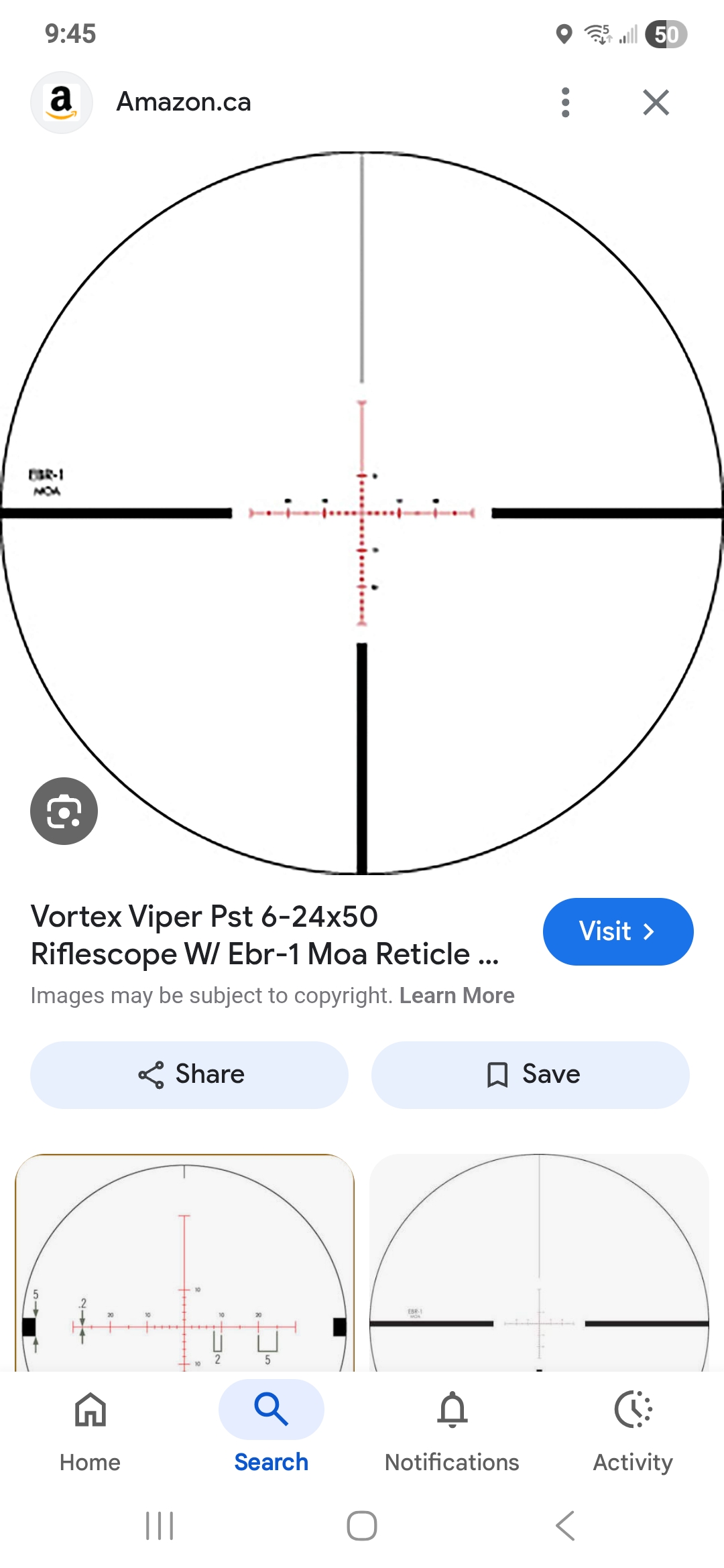 Vortex Viper PST 6X24X50 FFP EBR-1 MOA recticle  - 5 - 1766288893068_1000014641