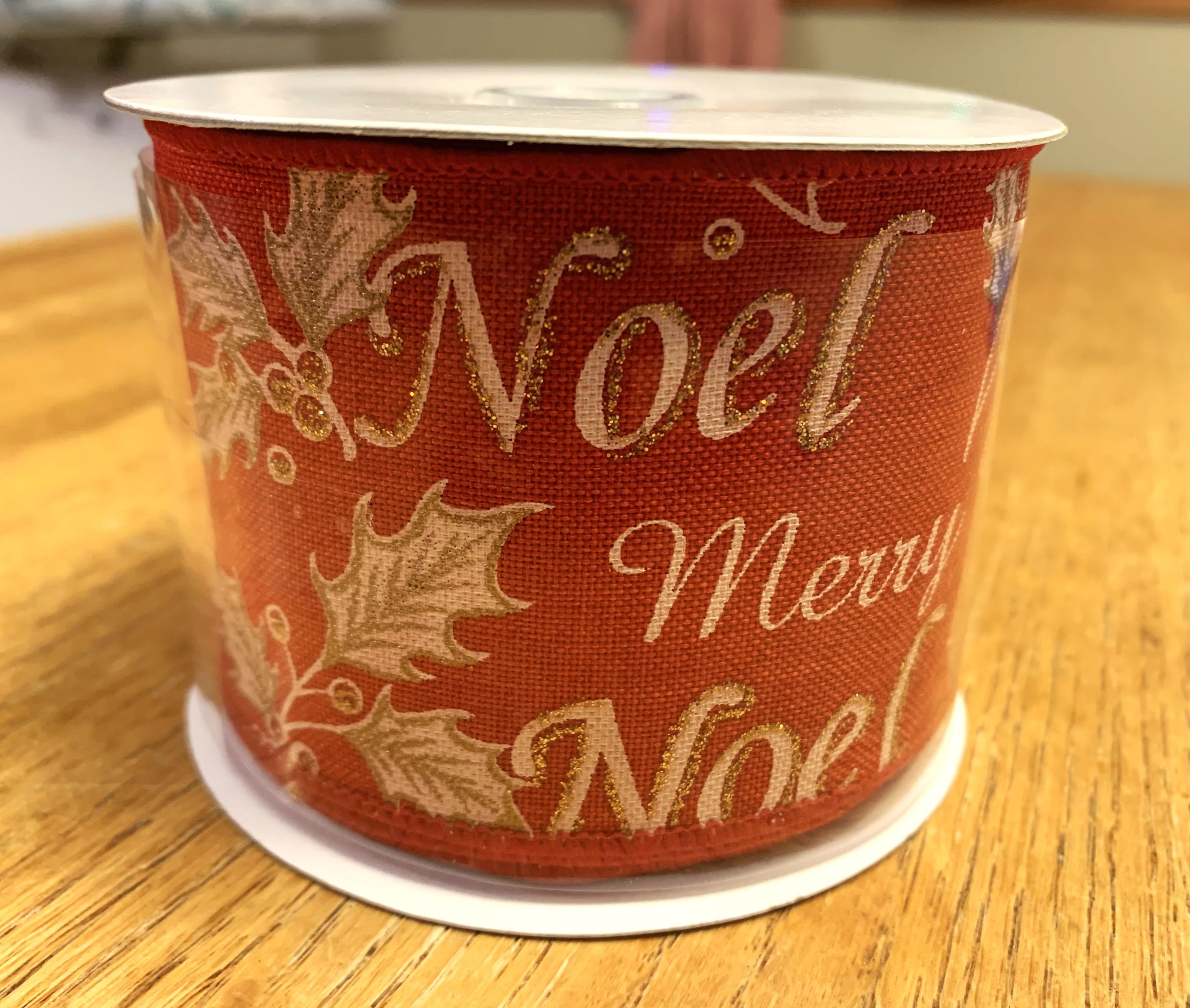 Photo of CHRISTMAS DECORATING RIBBON  2 1/2 " X 10 YDS.