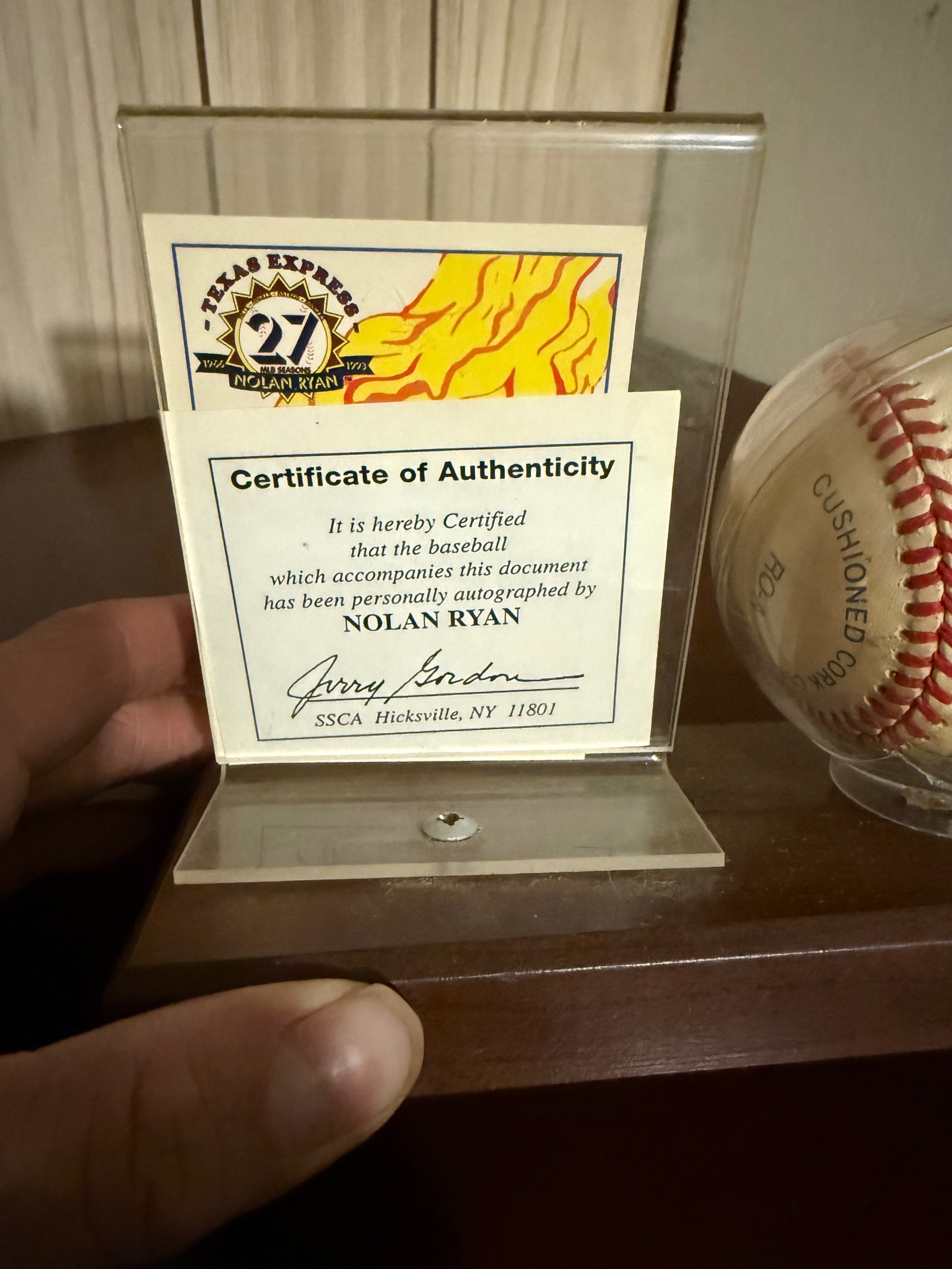 Photo of Nolan Ryan Signed Baseball
