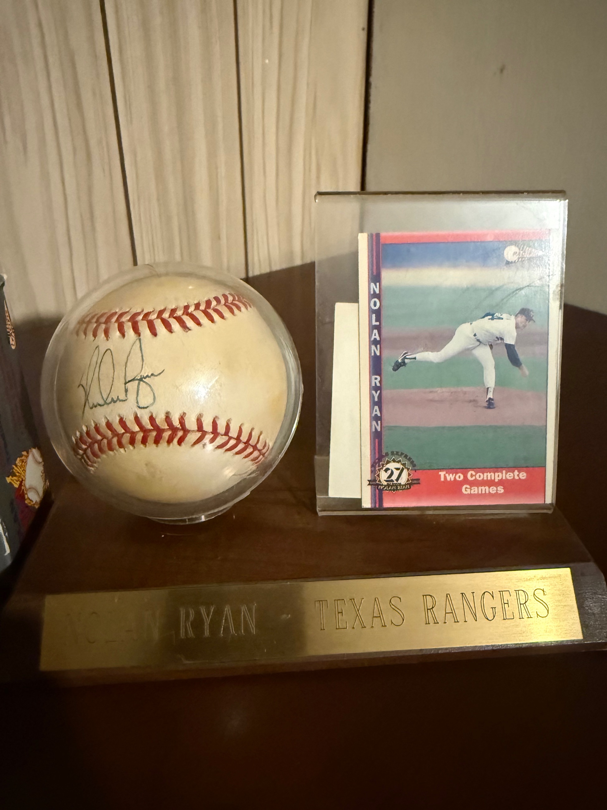Photo of Nolan Ryan Signed Baseball