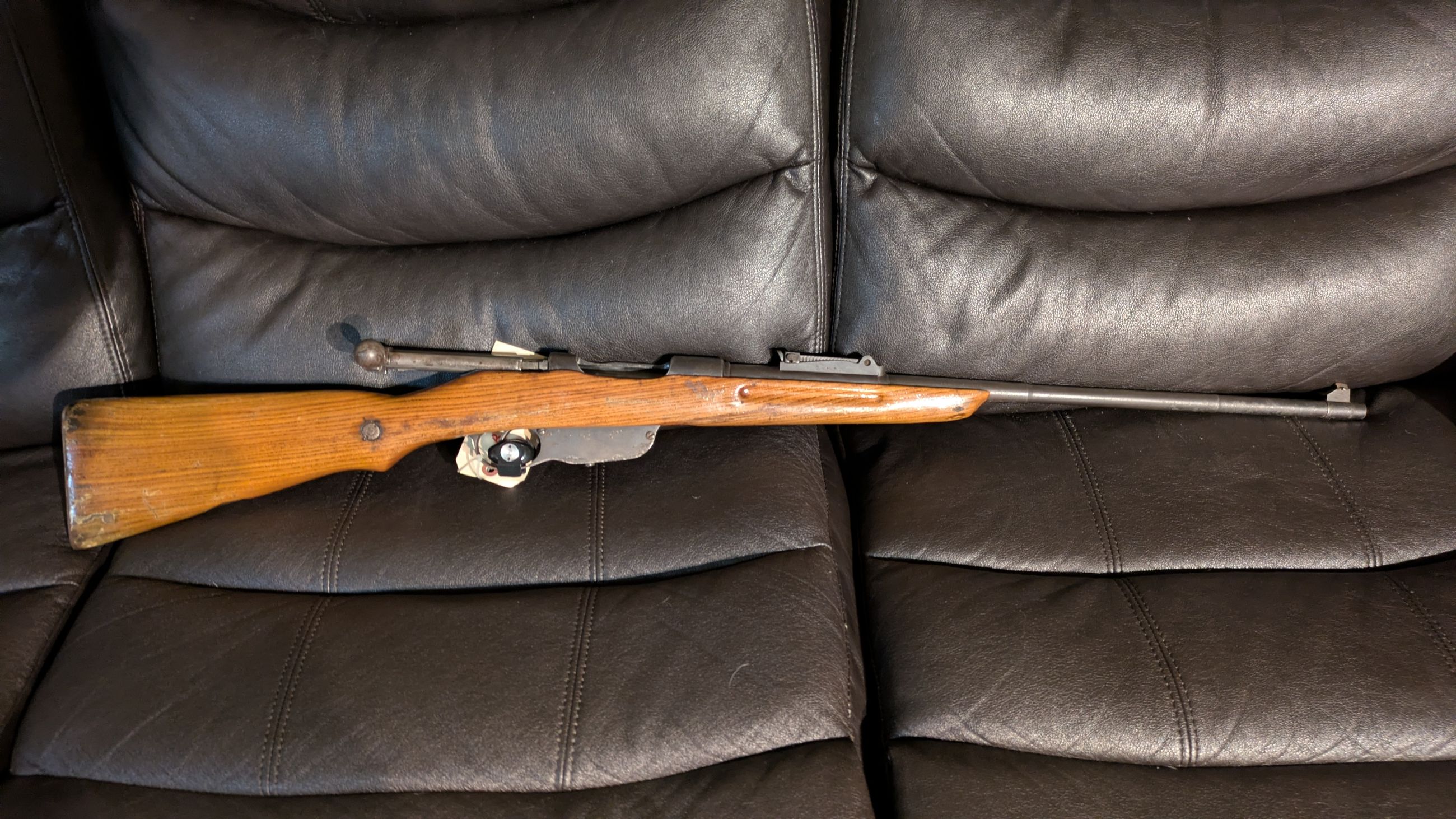 Photo of Steyr M95M RARE 7.92x57 8mm Mauser Sporter Straight Pull Bolt Action; 24" Barrel Internal 5 Round Mag