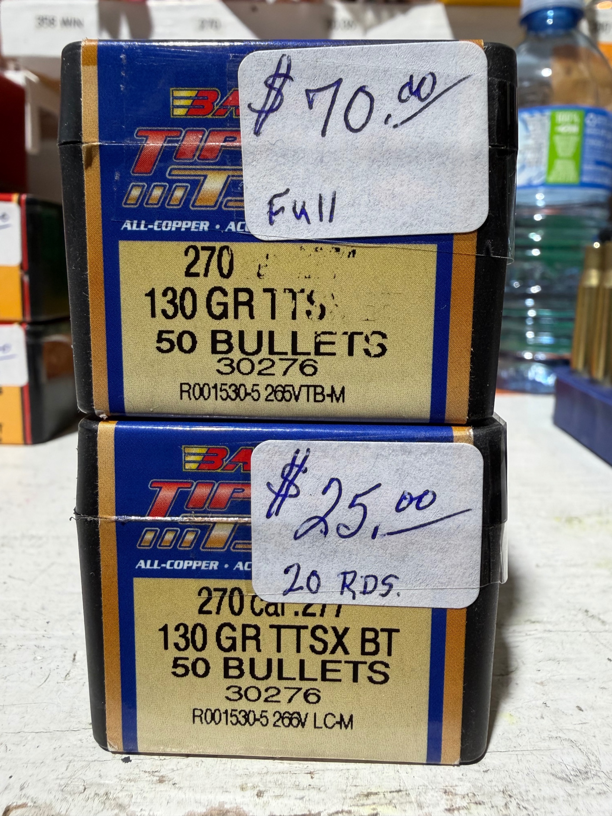 Photo of Barnes bullets 270 cal