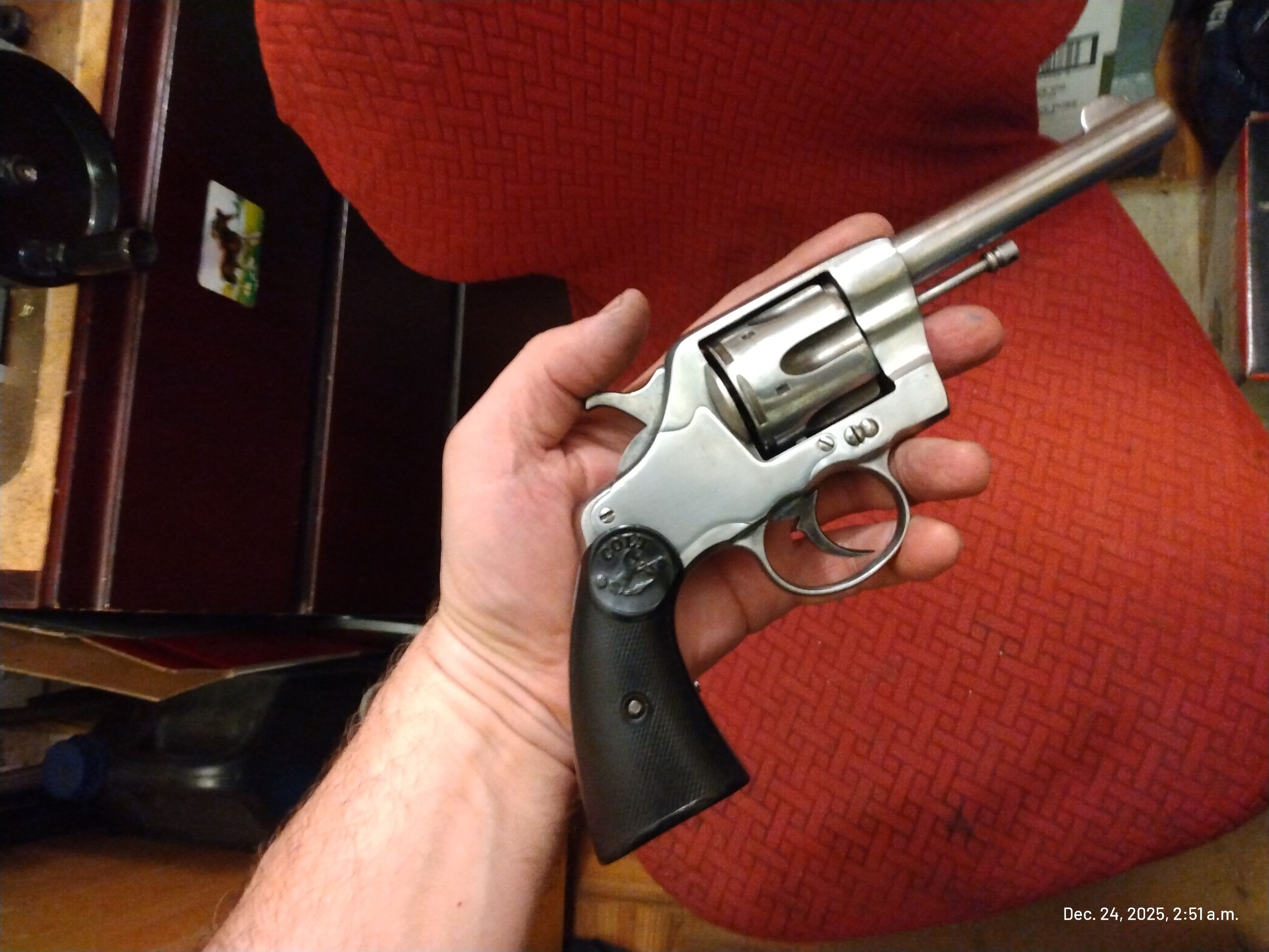 Colt M1892 New Army DA "swing out cylinder" Antique status Revolver .41 LC Antique $5200 - 9 - 1766618333191_IMG_20251224_025142926