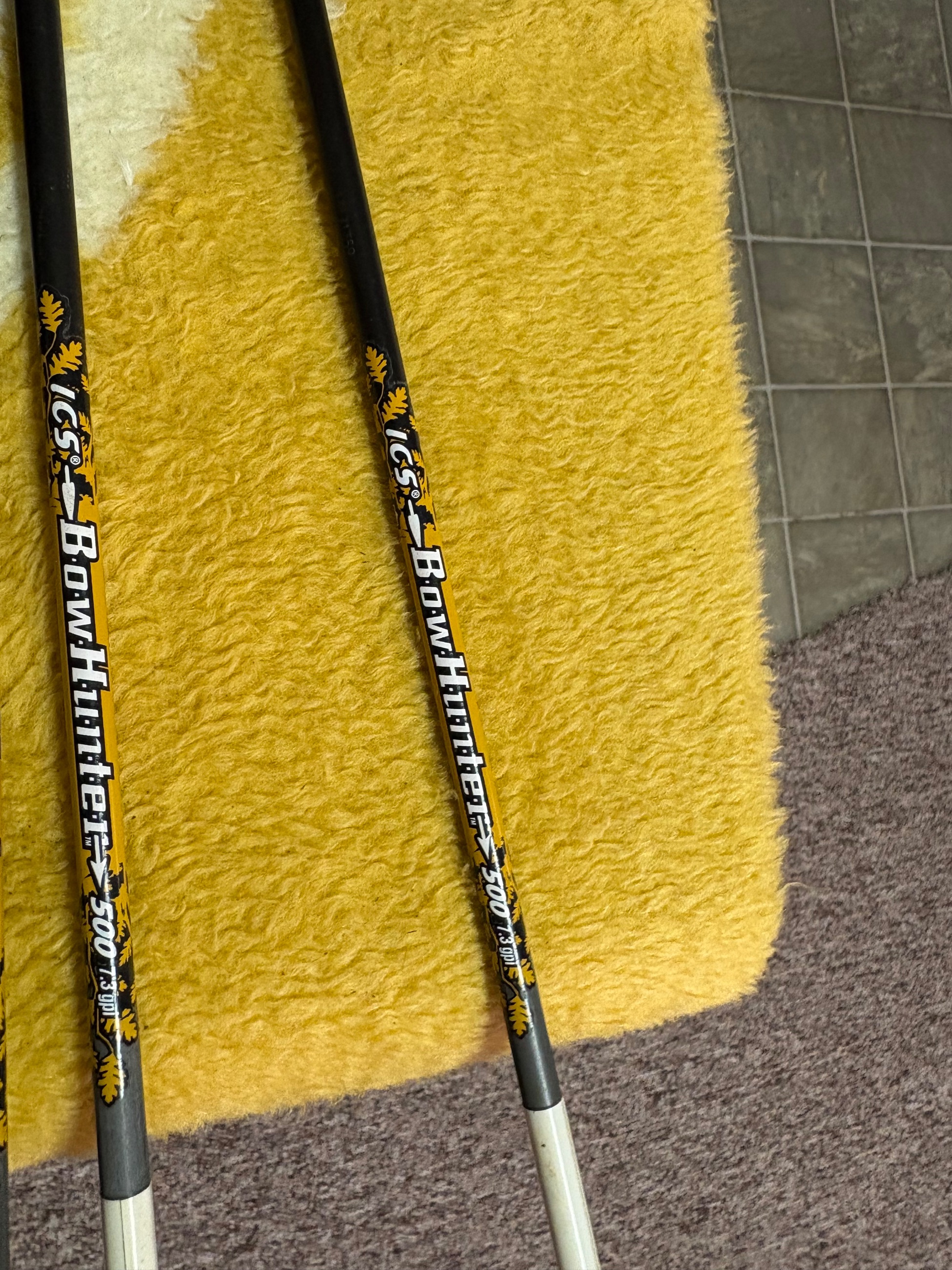 Photo of 12 Beman 500 arrow 29 inches long feathers