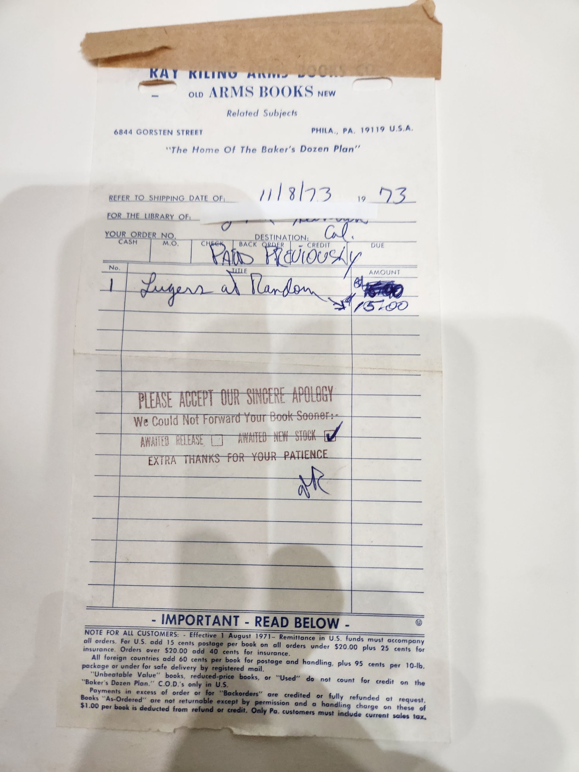 Lugers At Random Hardcover (1969) - 3 - 1766788976627_20251226_141231