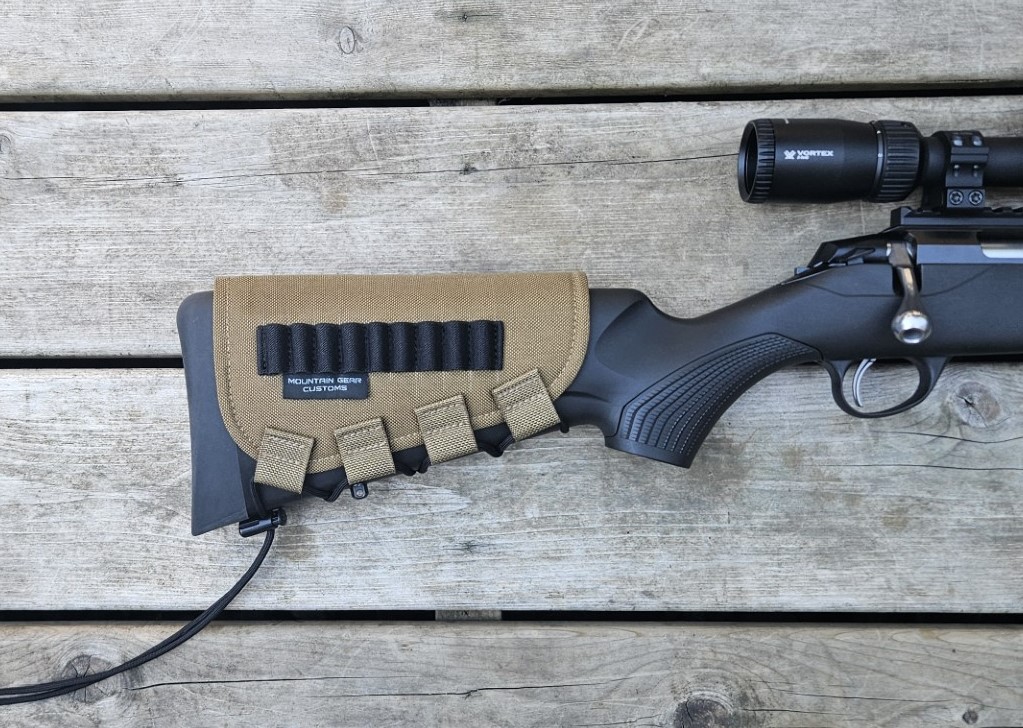 Photo of Rifle Stock Cover Coyote Tan Universal Fit w/ 9 Round Carry Capability