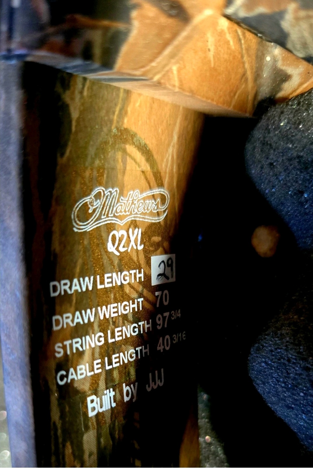 Photo of COMPOUND BOW MATHEWS SOLO CAM Q2XL 