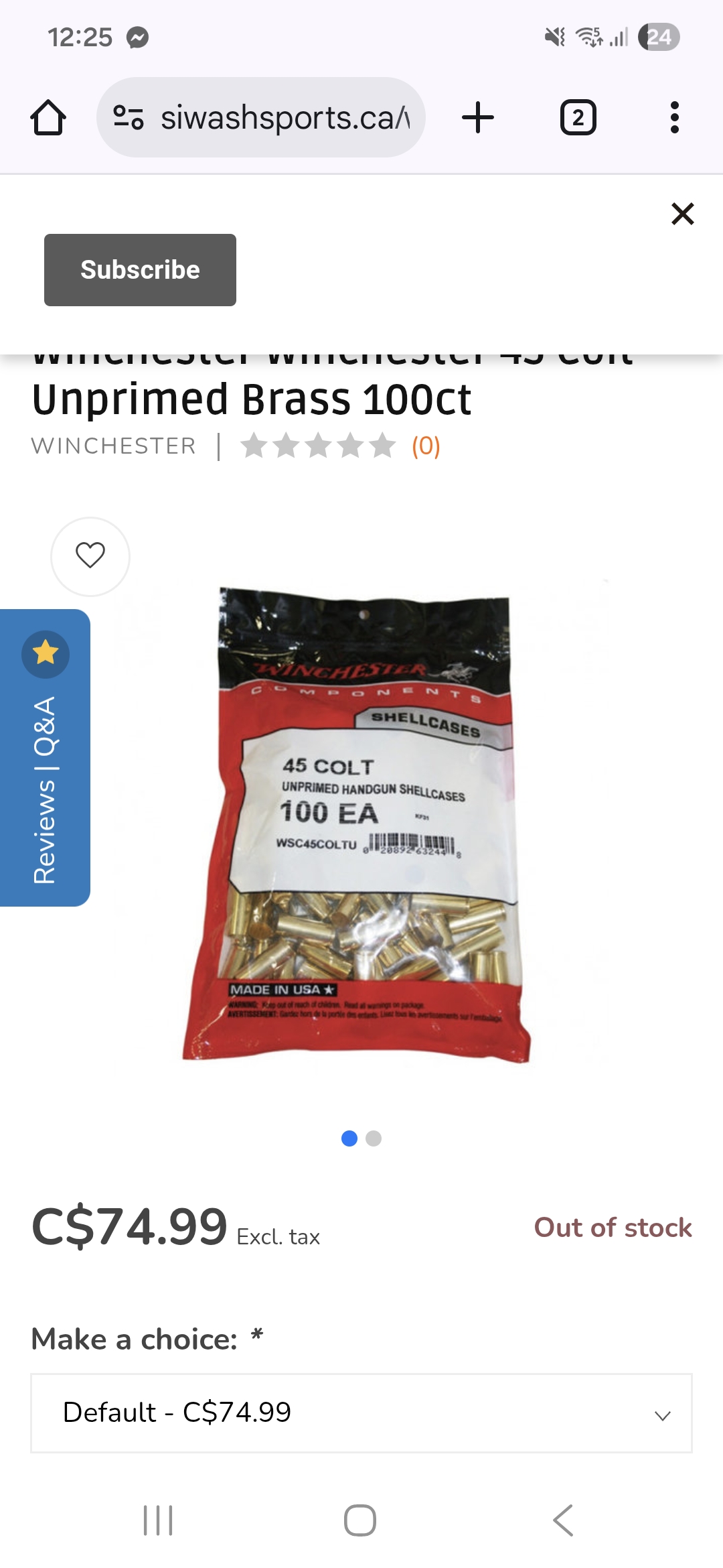 Photo of 45 long colt brass + bullets