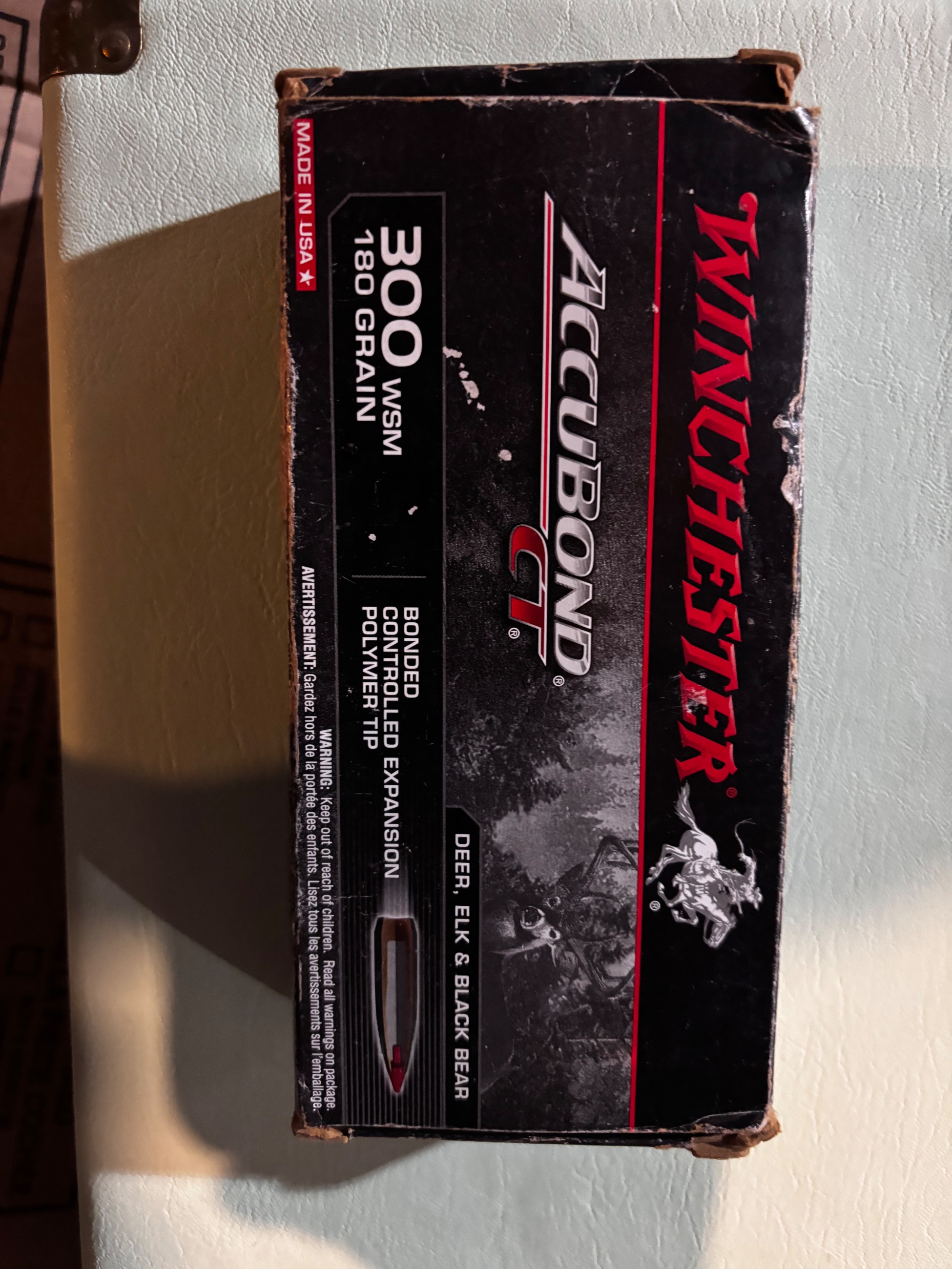 Photo of 300 WSM - 12 rounds 180 grain Winchester accubond 