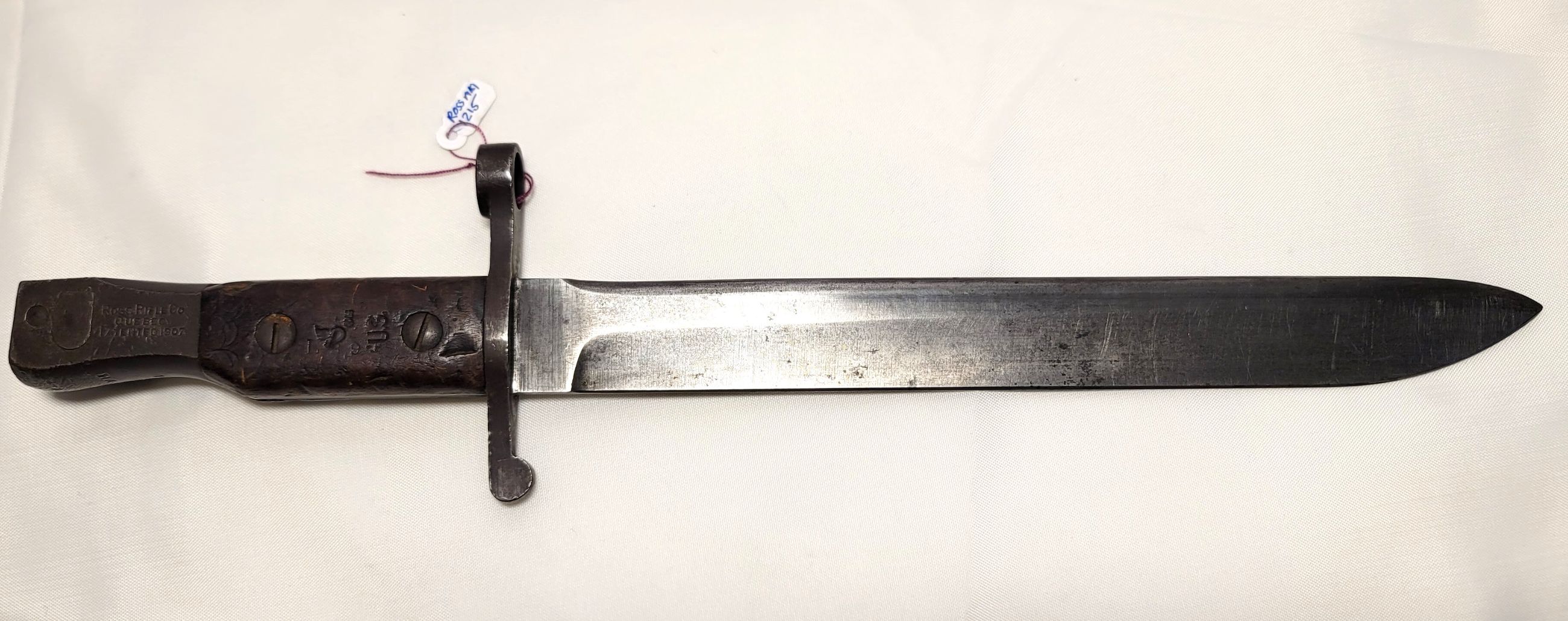 Photo of Canadian Ross Mk1 20th Border Horse (US re-Issued) Bayonet