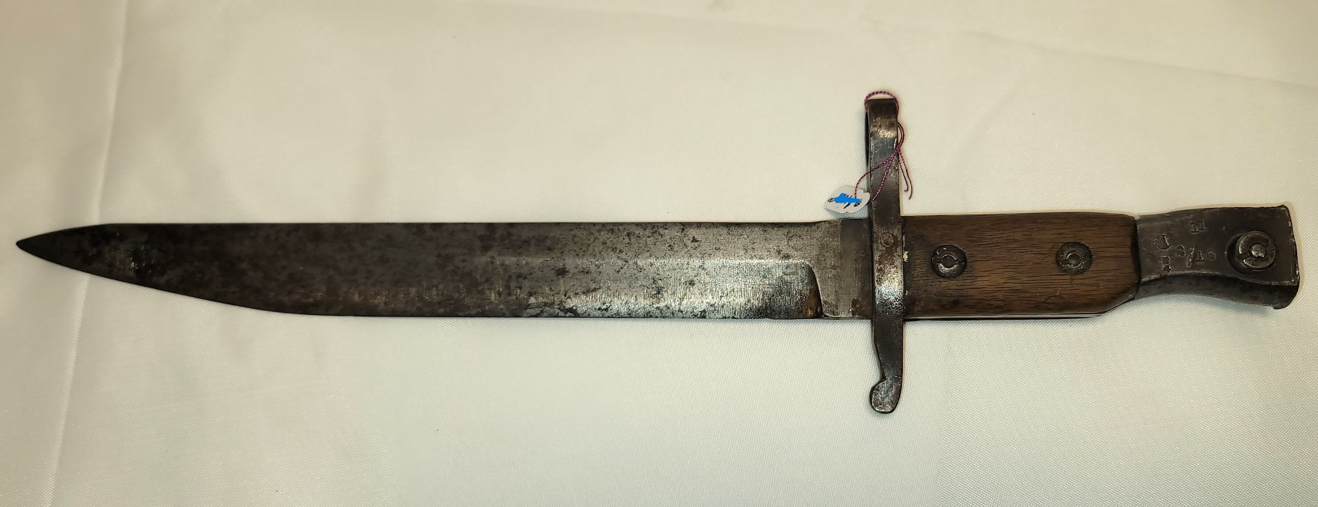 Photo of Canadian Ross Mk2 Bayonet for M10 Mk3 Rifle WW1 Cut & Sharpened