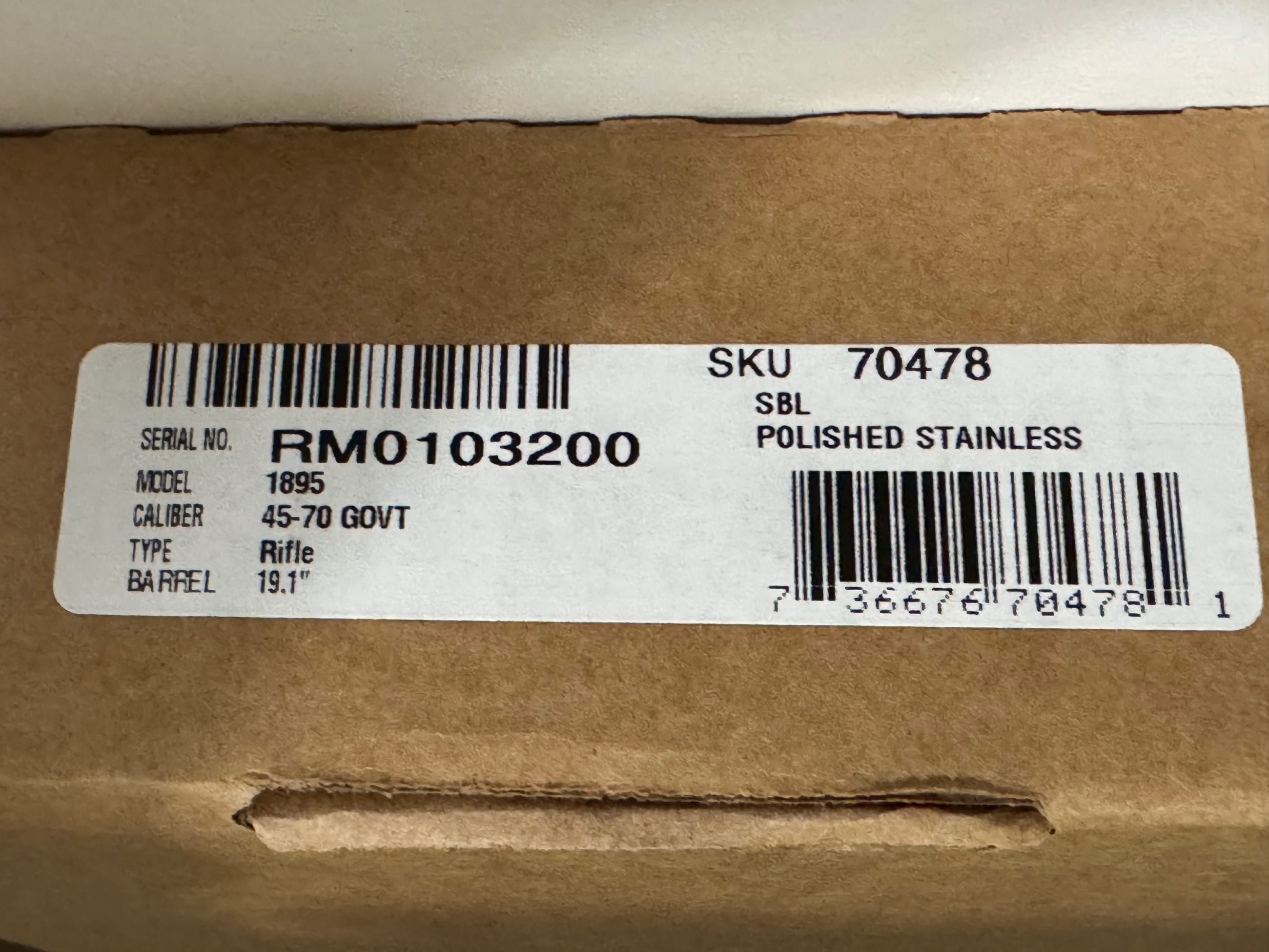 BNIB RUGER MARLIN 1895 SBL 45-70 - 9 - 1767307180405_IMG_6457