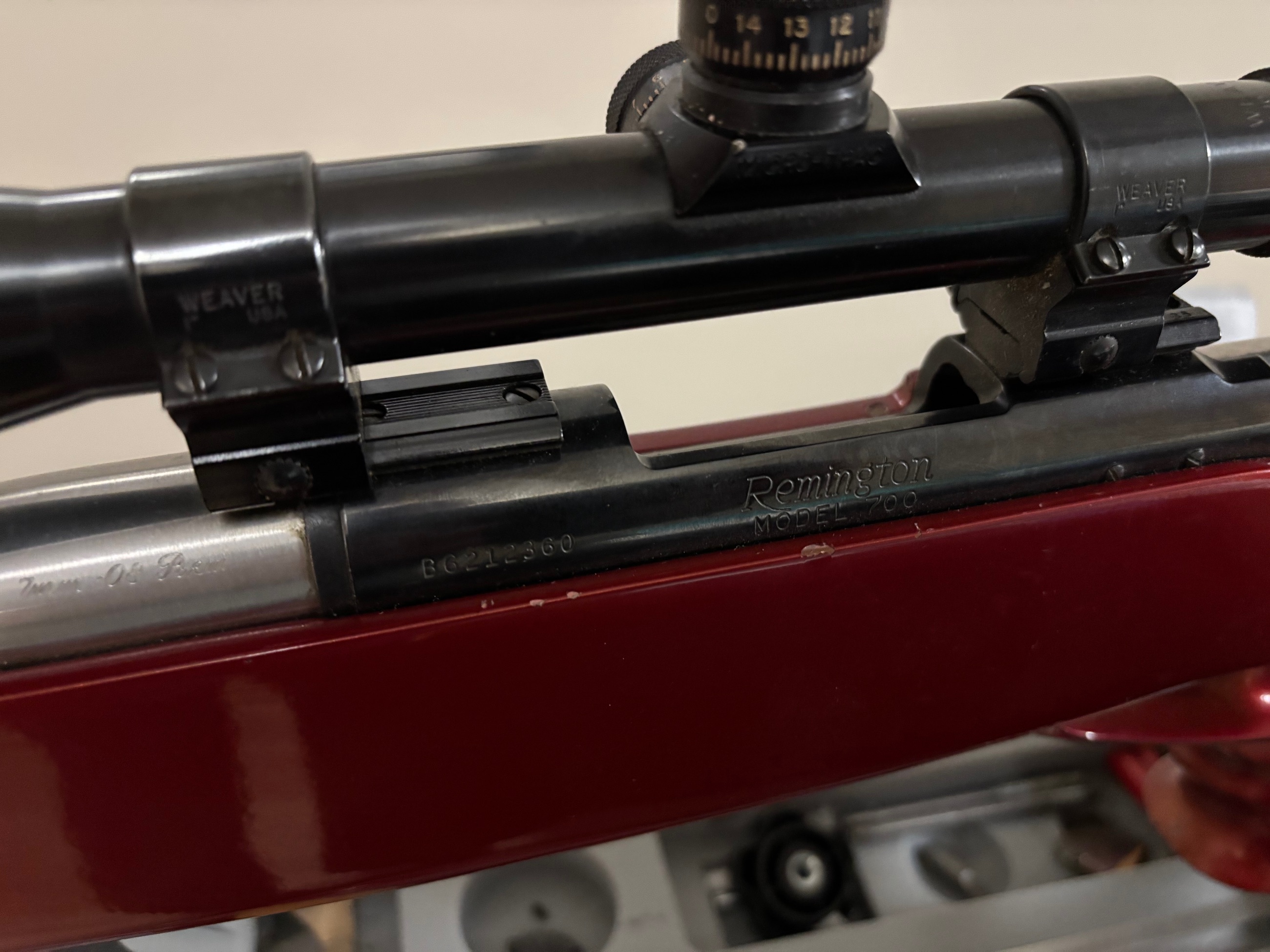 Photo of 7 mm – 08 silhouette target rifle with 10 power weaver scope