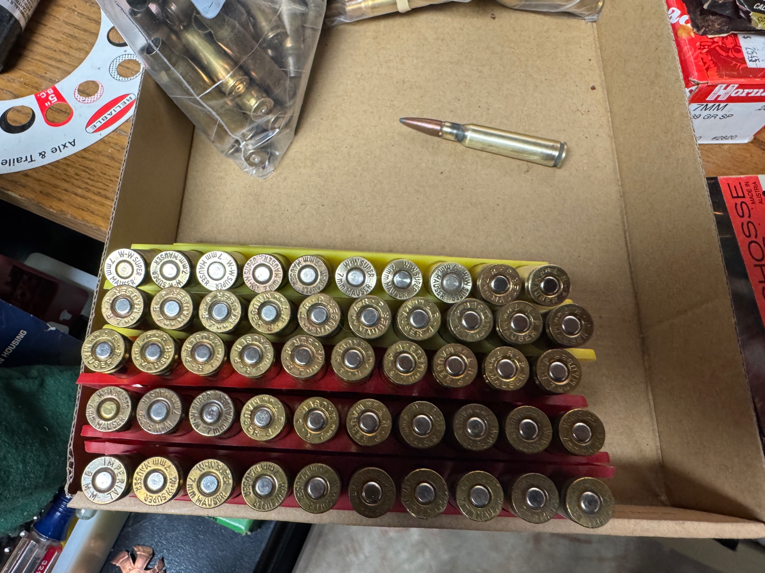 Photo of 7mm Mauser reloading dies and accessories