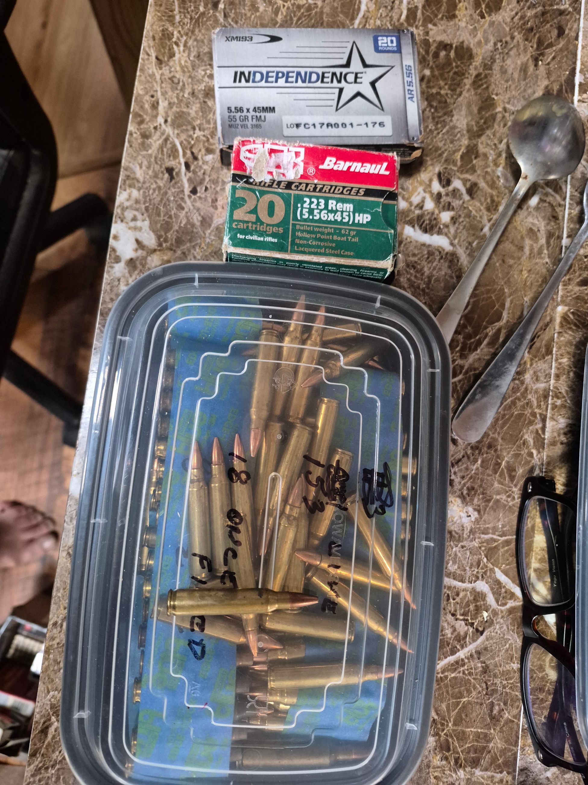 Photo of 223 and 22 250 ammo