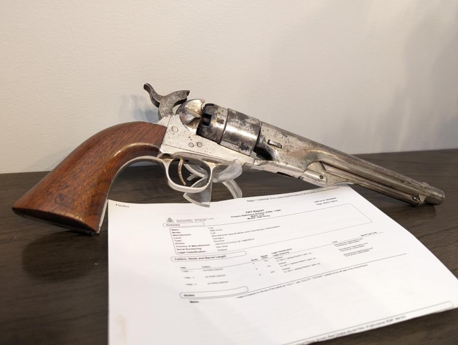 Photo of 1860  COLT Army .44 Percussin Revolver 