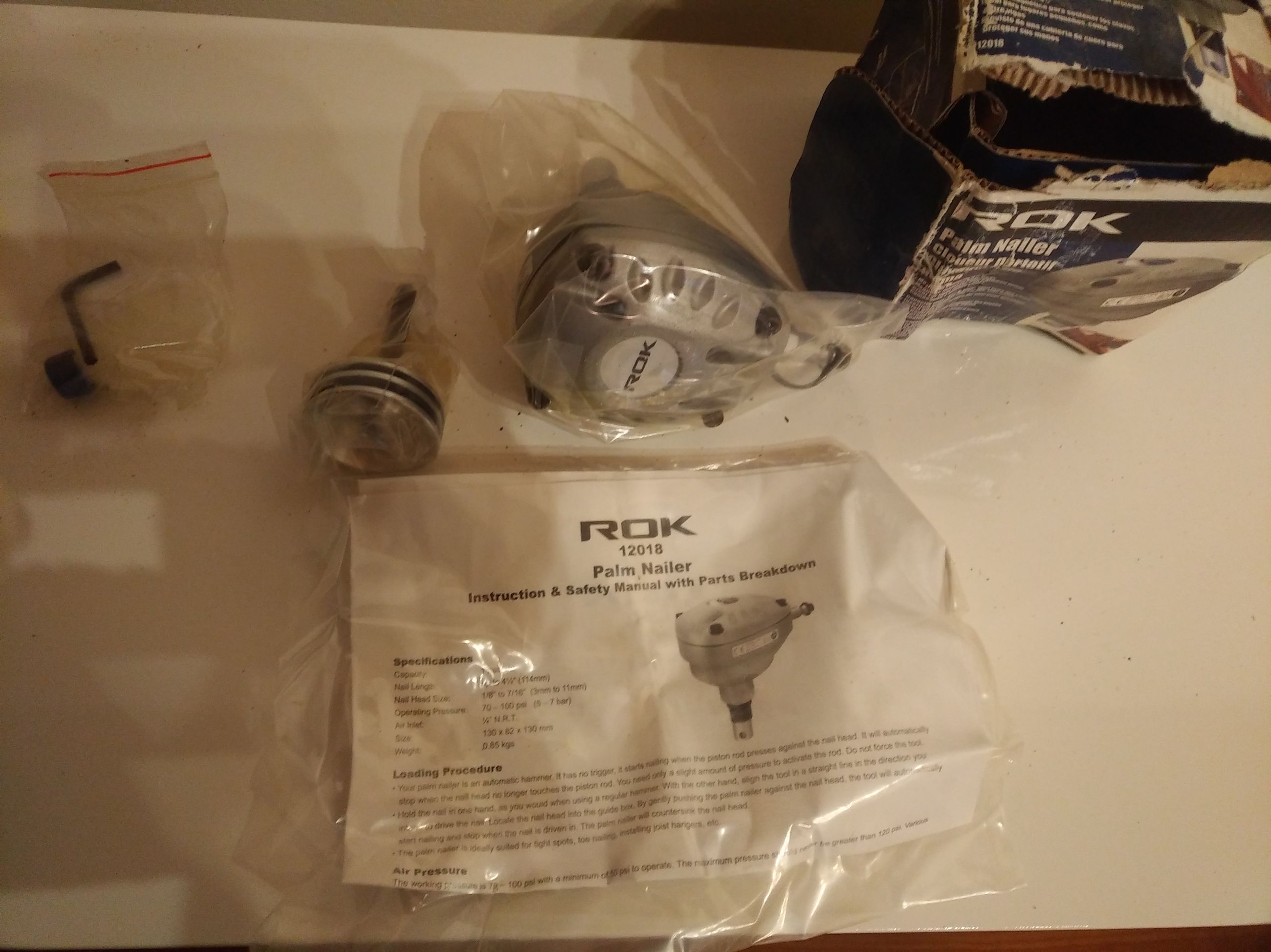 Photo of ROK 4-1/2 PALM NAILER - NEW