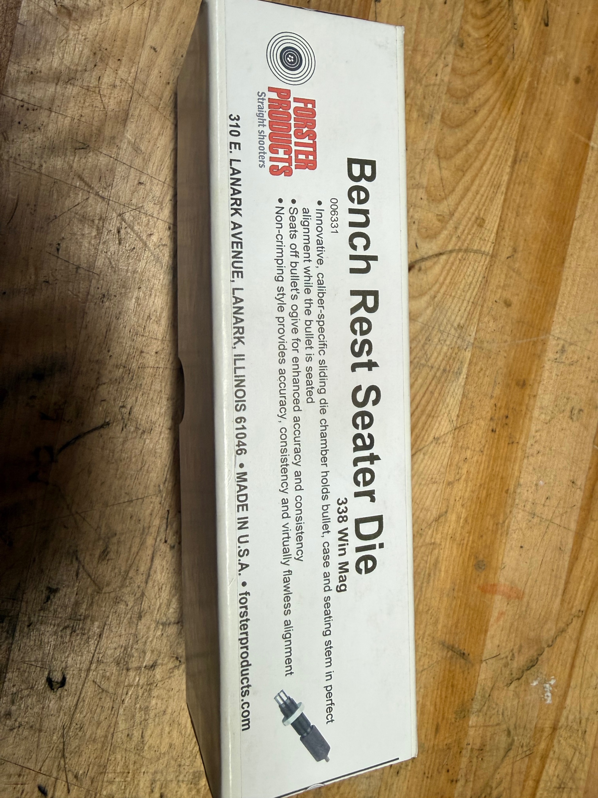 Photo of Forester 338 Win Mag Benchrest Seating Die