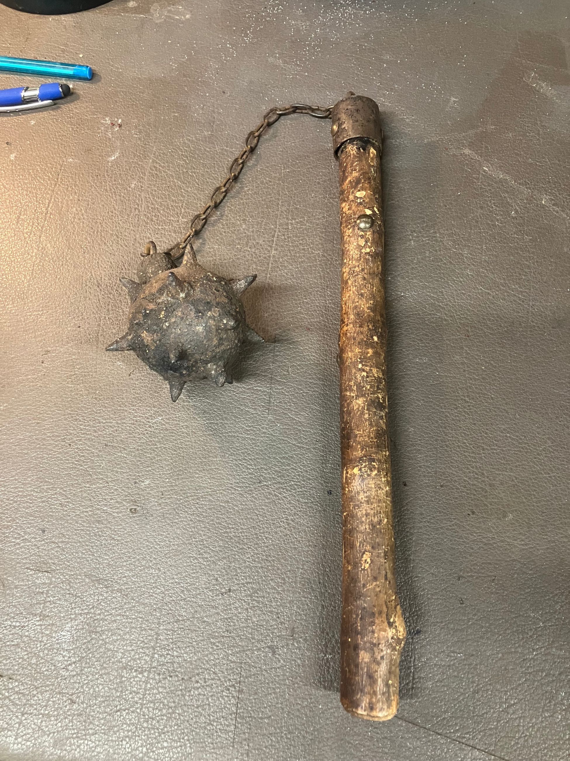 Photo of ww1 trench warfare flail 