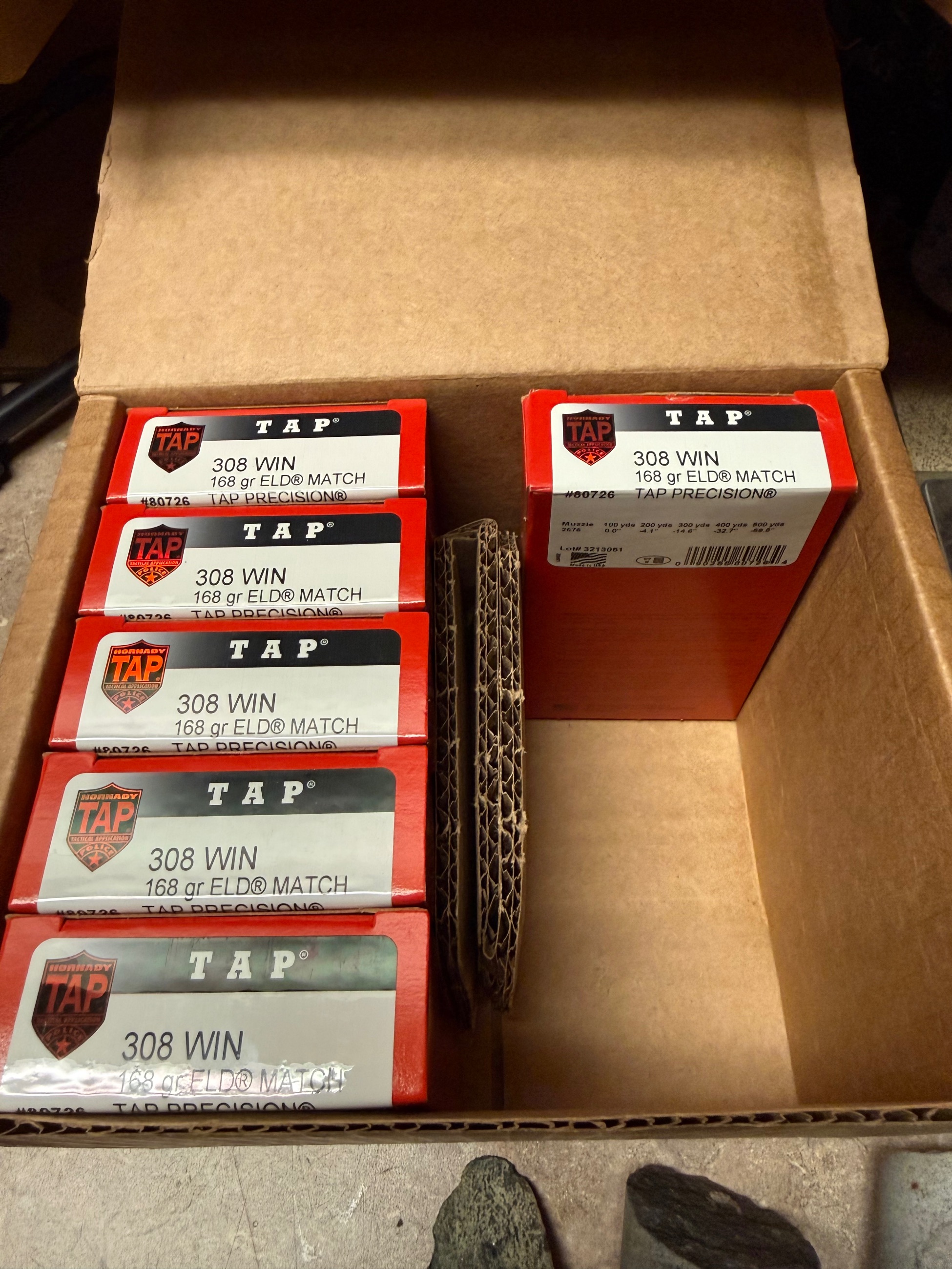 Photo of Hornady .308 win 168gr ELD match - 110 rounds