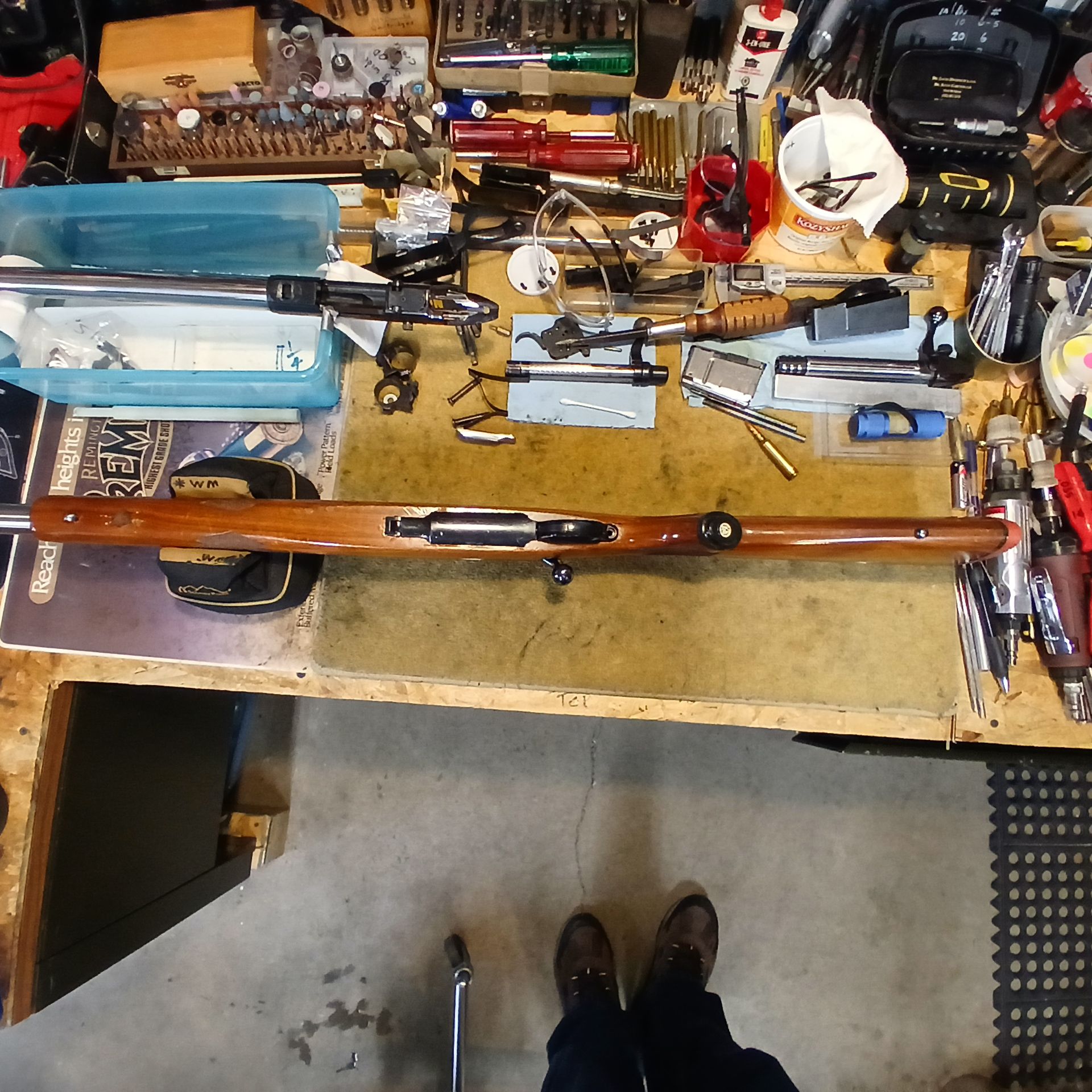 Photo of Ruger M77, GEN 1, 6mm Rem, 25 1/2" rebarrelled heavy bbl 