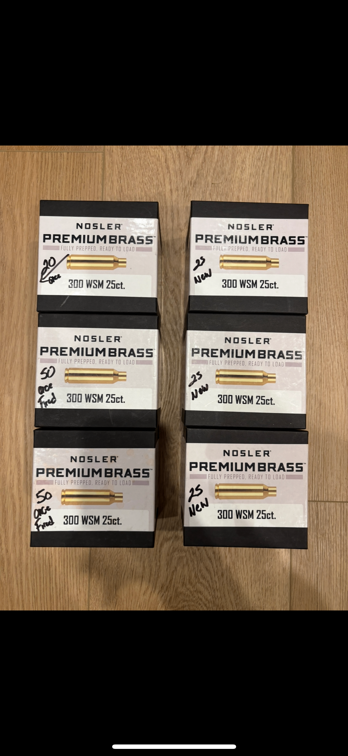 Photo of 300wsm brass ammo