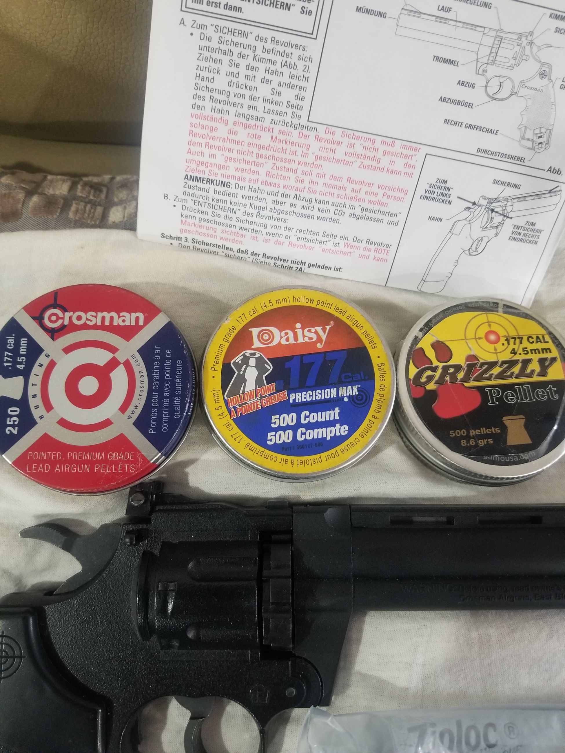 Photo of  REDUCED..$40...TRADE OR CASH Crossman revolver. 177 cal.