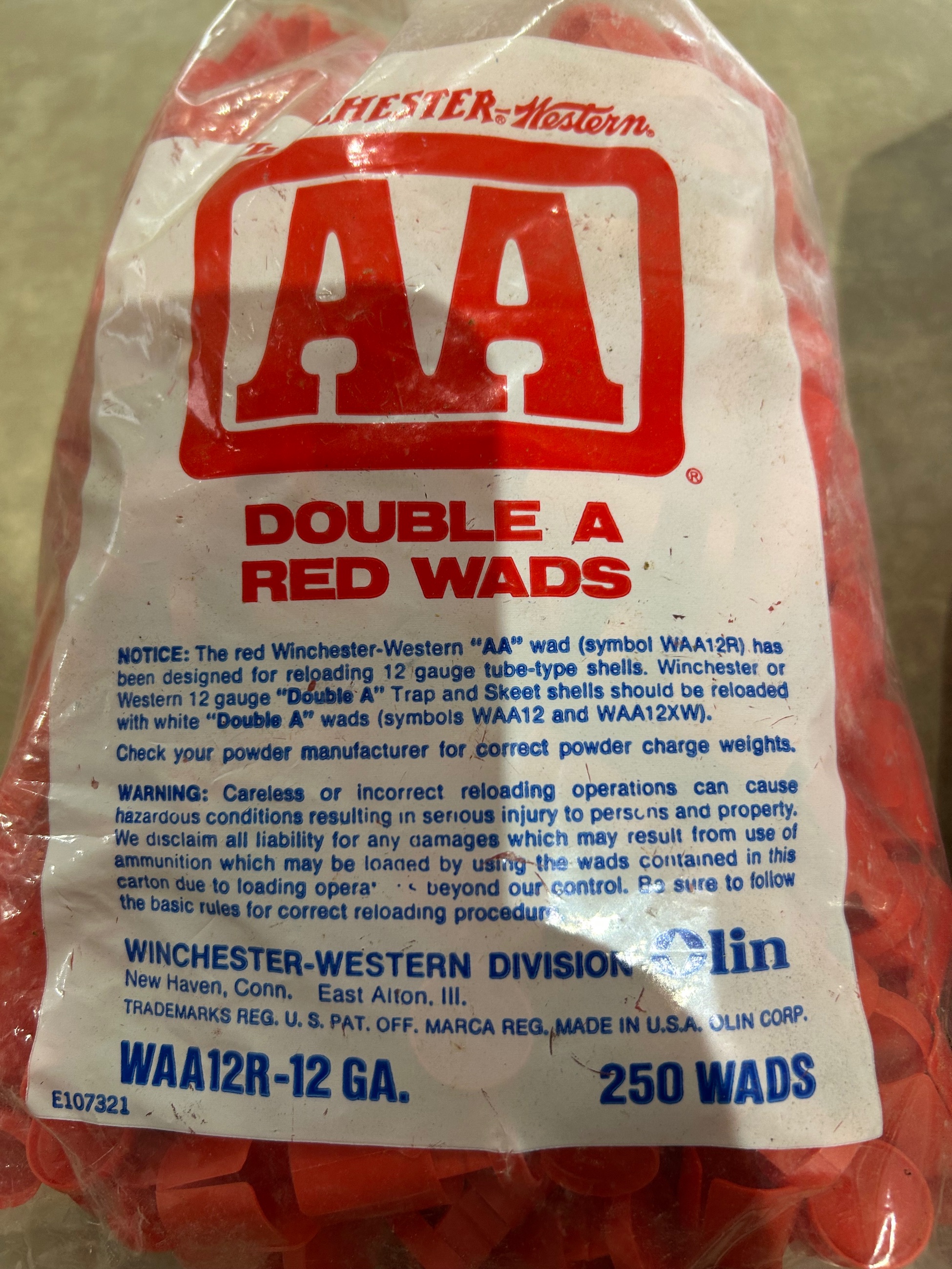 Photo of 12ga shotgun wads - various