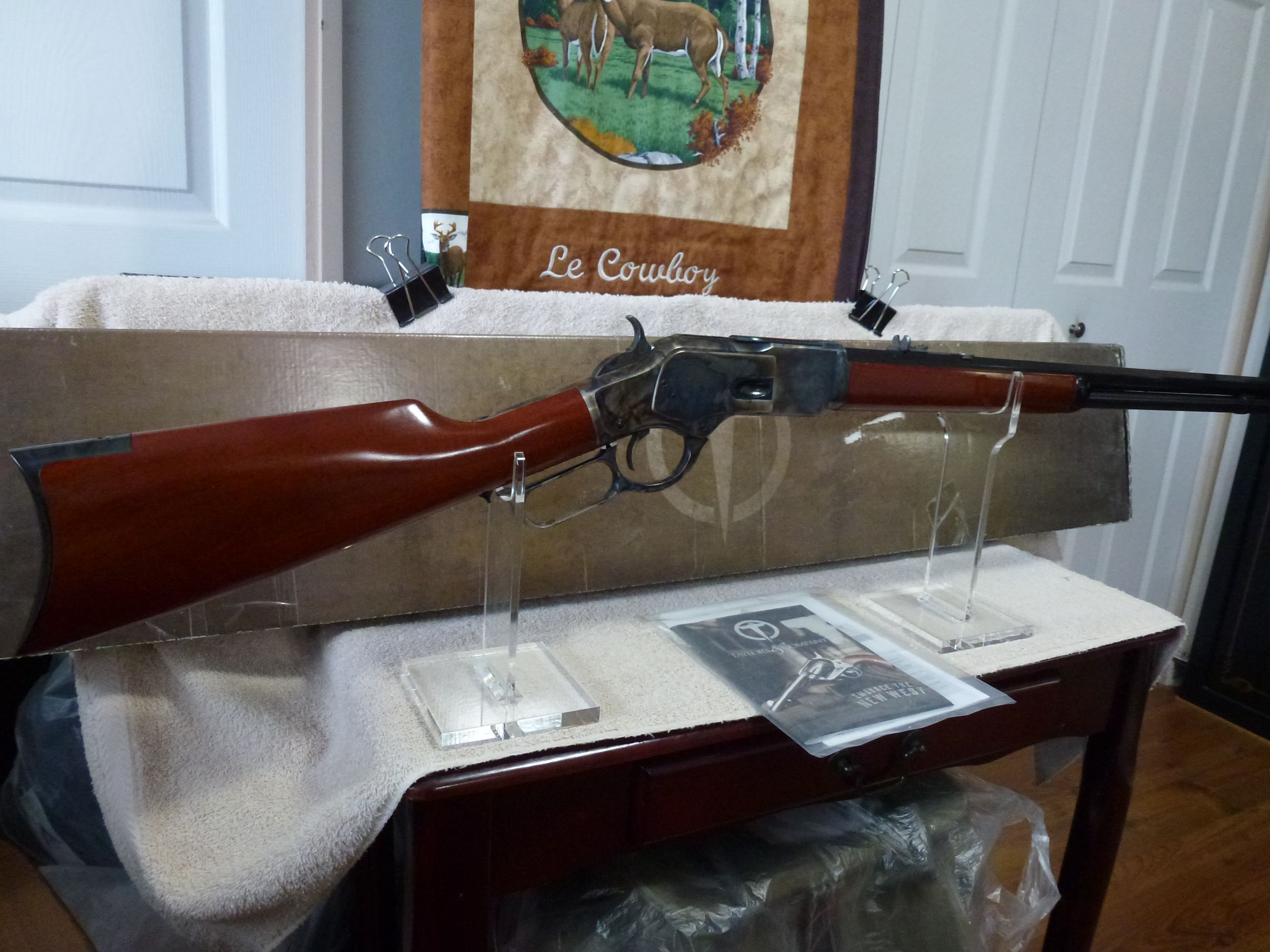 Photo of VERY RARE***NEW in BOX ***Taylor's & Co  Uberti 1873 cal.32-20 COLOR CASE HARDENED***