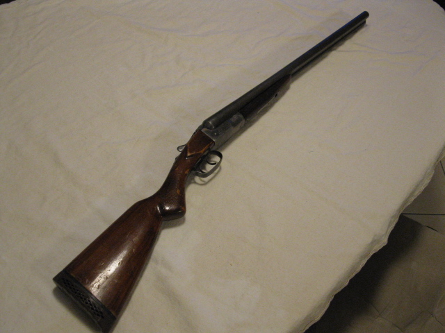 Photo of IVER JOHNSON 12 GUAGE DOUBLE BARREL "COACH GUN"