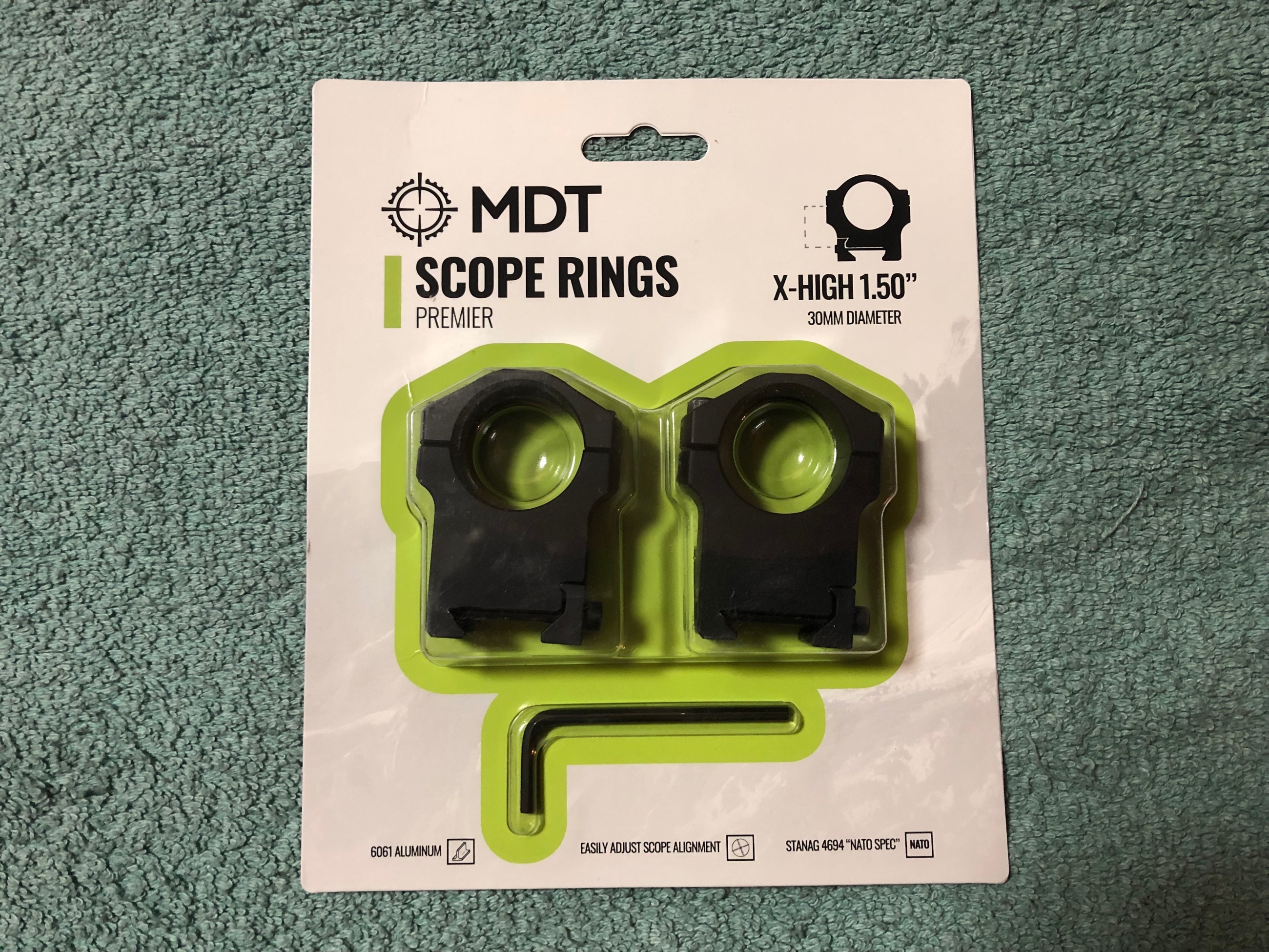 Photo of MDT Lightweight Scope Rings - Premier 30mm