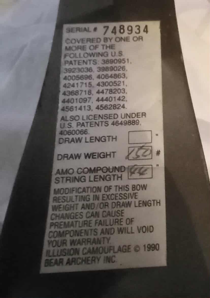 Photo of BEAR DEVESTATOR 150LBS, 