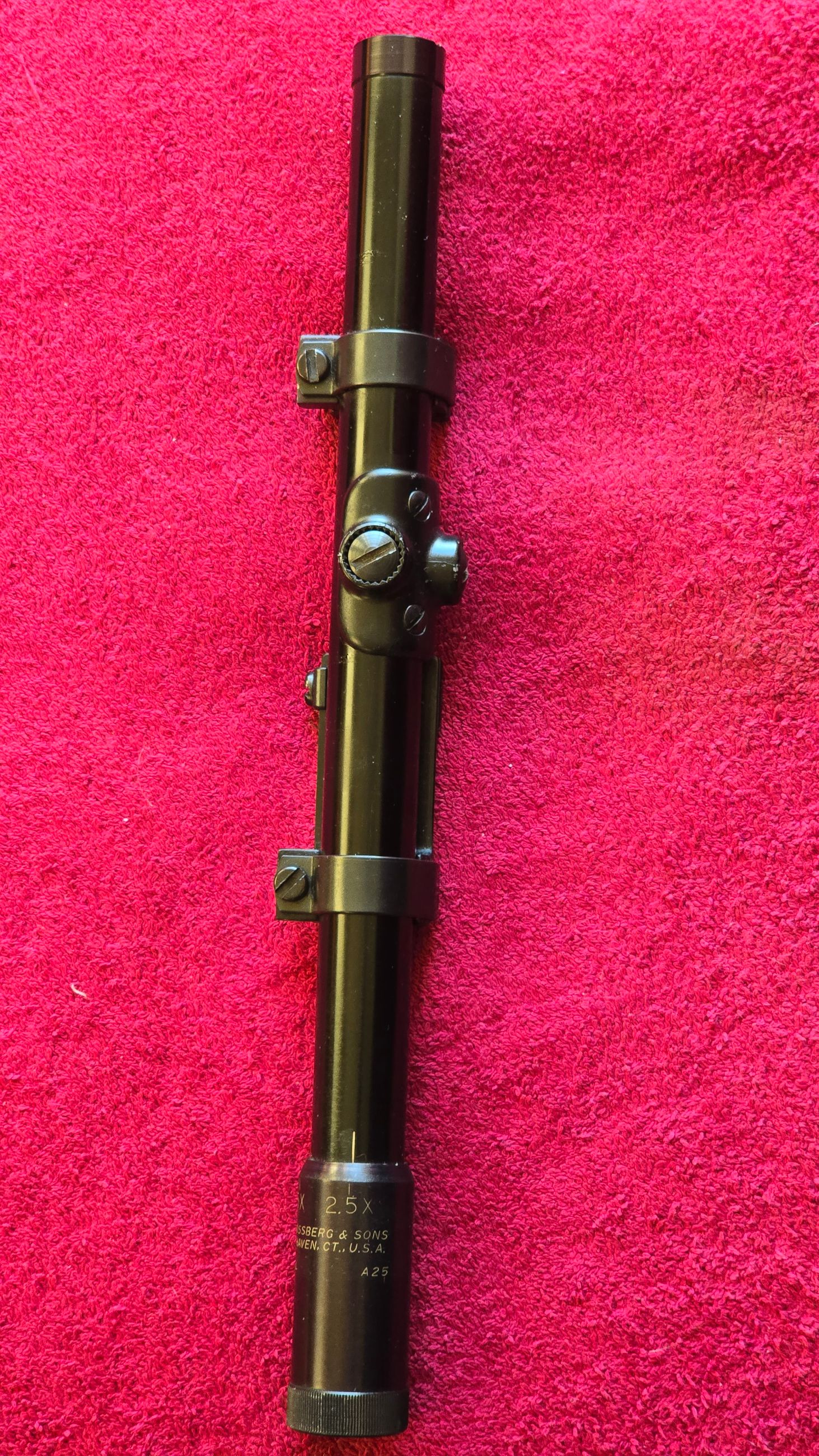 Photo of MOSSBERG MODEL A25 2.5x-5x VINTAGE RIFLE SCOPE