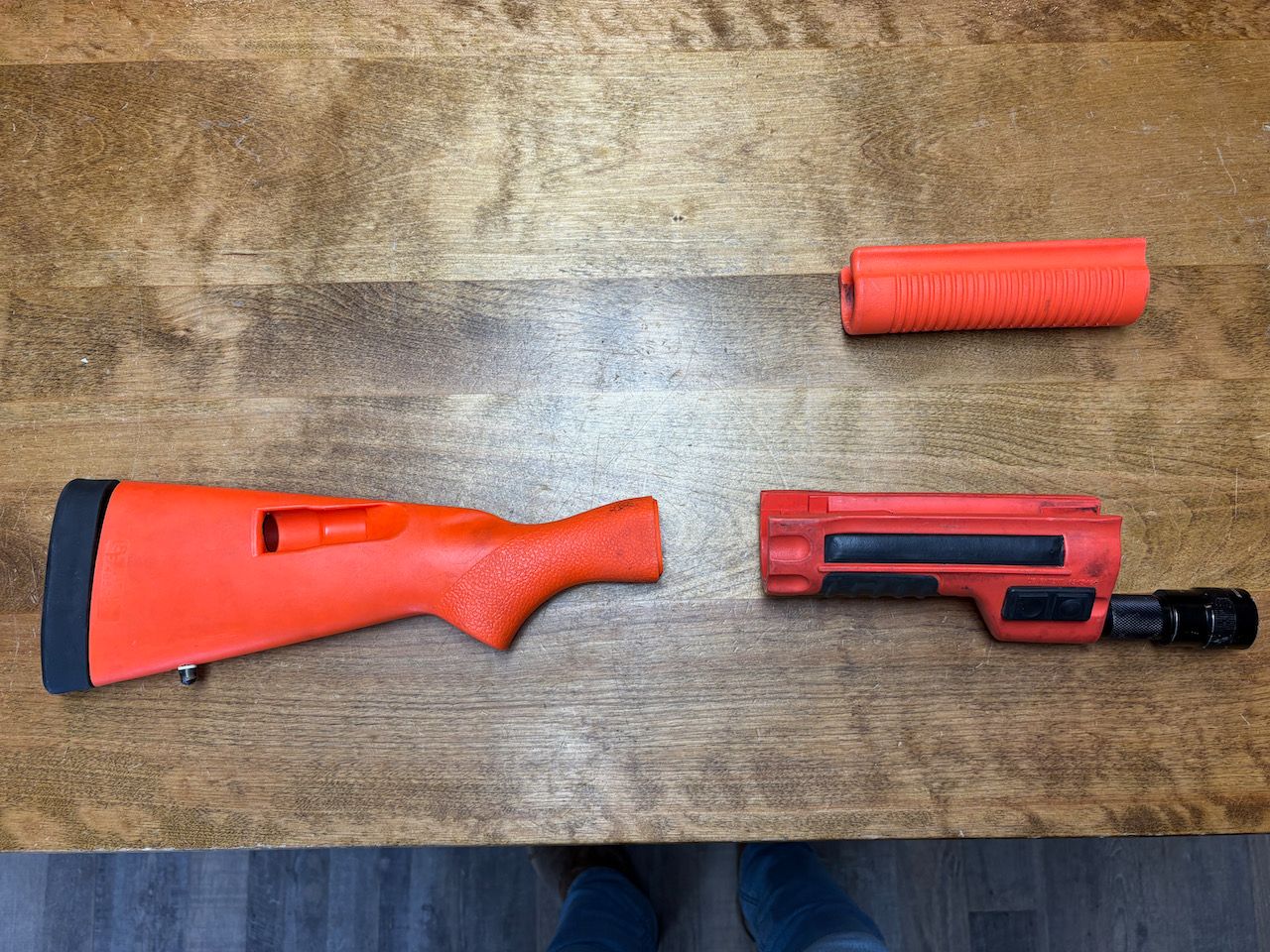 Photo of Speed Field Less Lethal Stocks and Surefire 318-LMG Forend Light - Remington 870