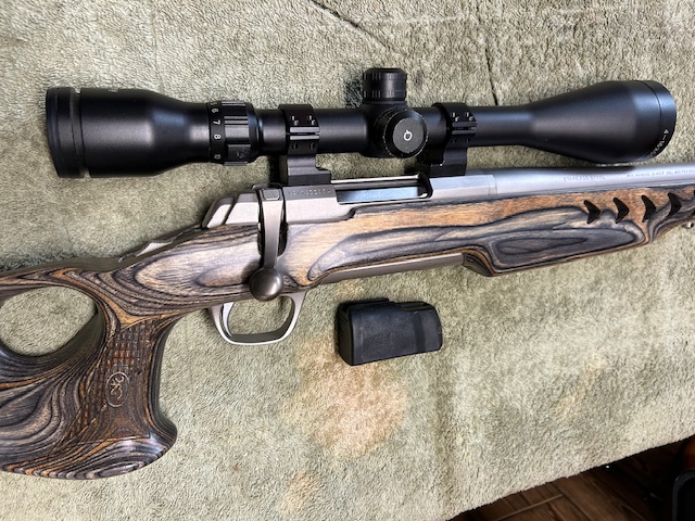 Photo of Browning X bolt, stainless, 223, "with Scope", as new, I will ship 
