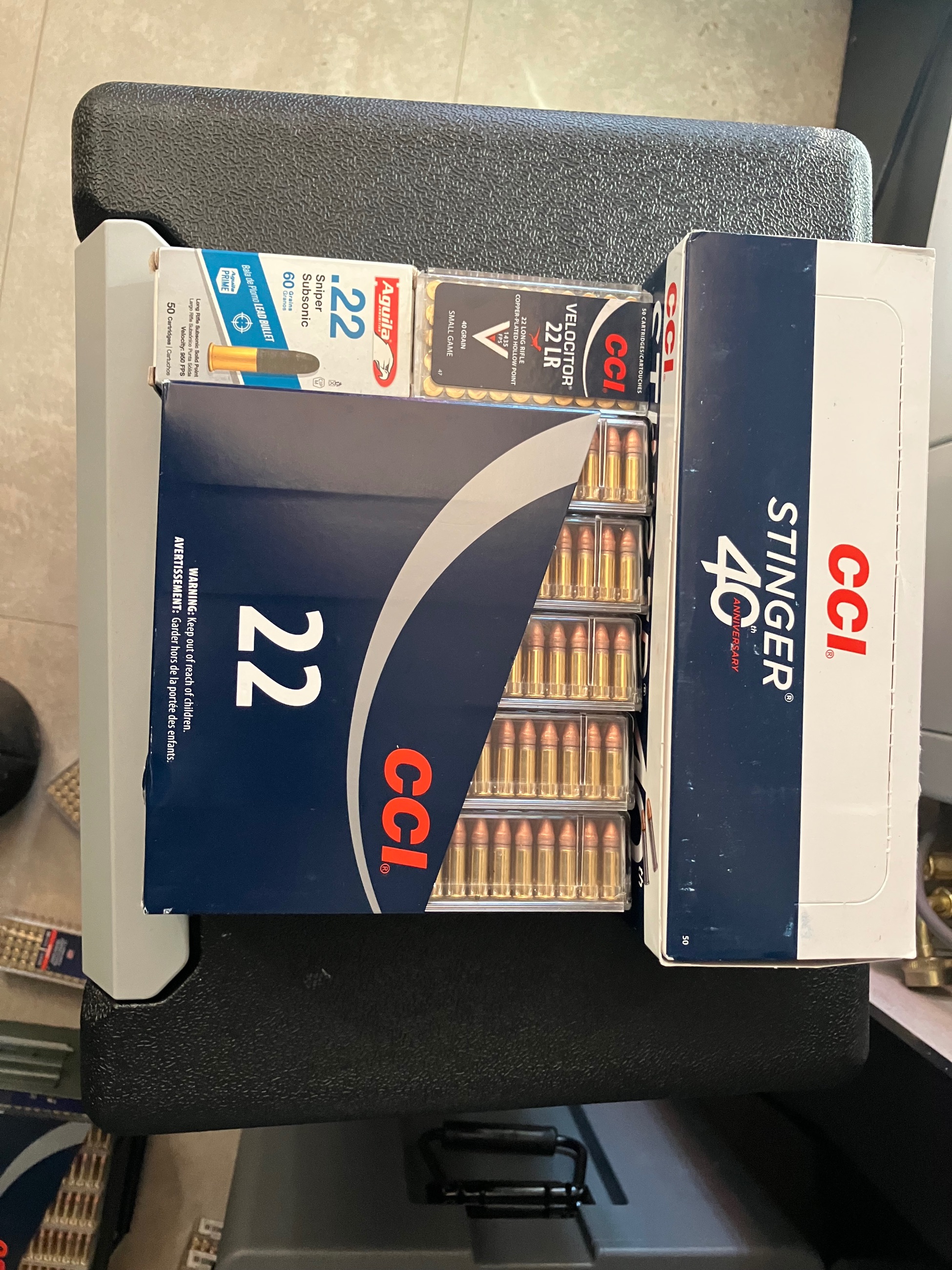 Photo of 1 case .22cal. Minimag/1 case .22cal. Stinger